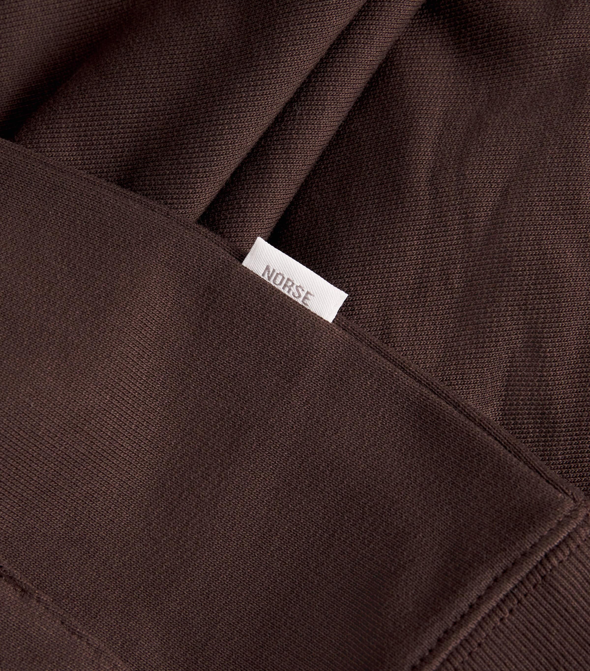 Organic Cotton Hoodie SEAL BROWN Image 5