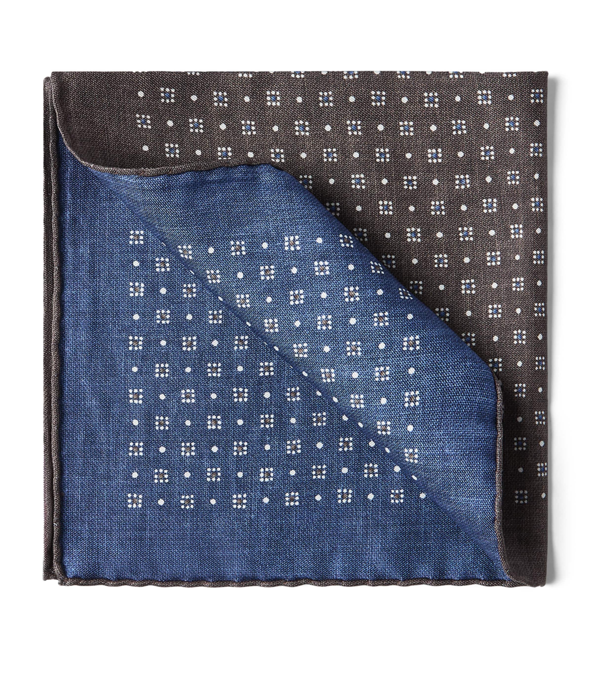 Silk Patterned Pocket Square C009 Image 1
