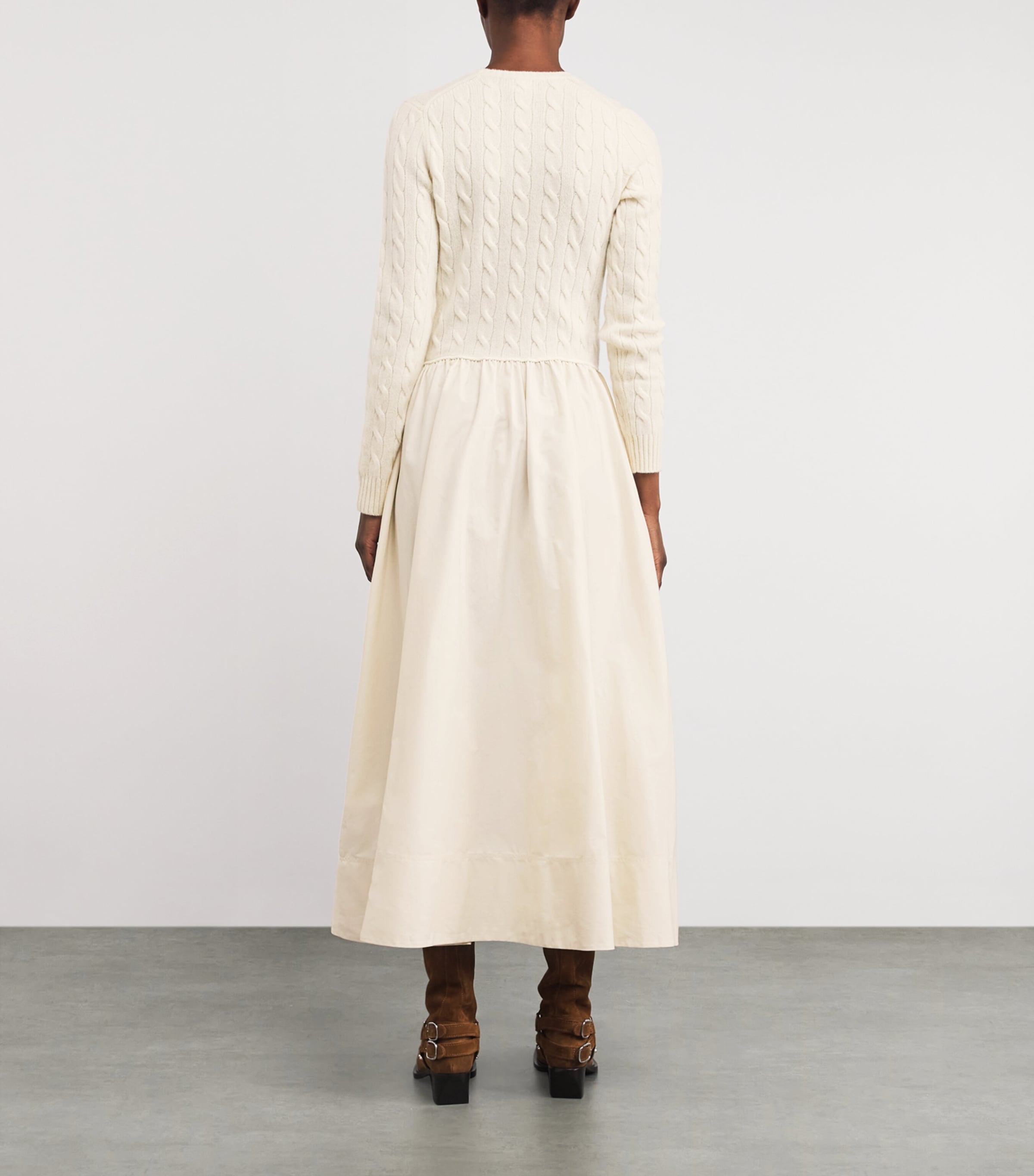 Cable-Knit Maxi Dress AUTHENTIC CREAM Image 3