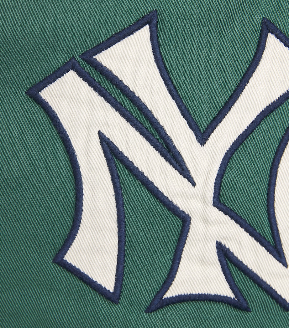 Polo Ralph Lauren Mens x Yankees Cotton Bomber Jacket Washed Forest Image 6