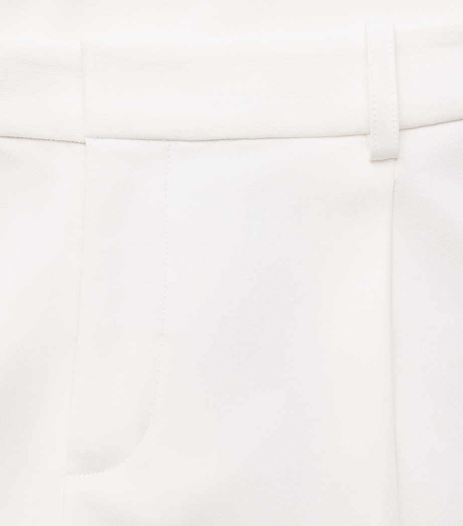 L'Agence Womens Allanah Wide-Leg Trousers Whit White Image 6