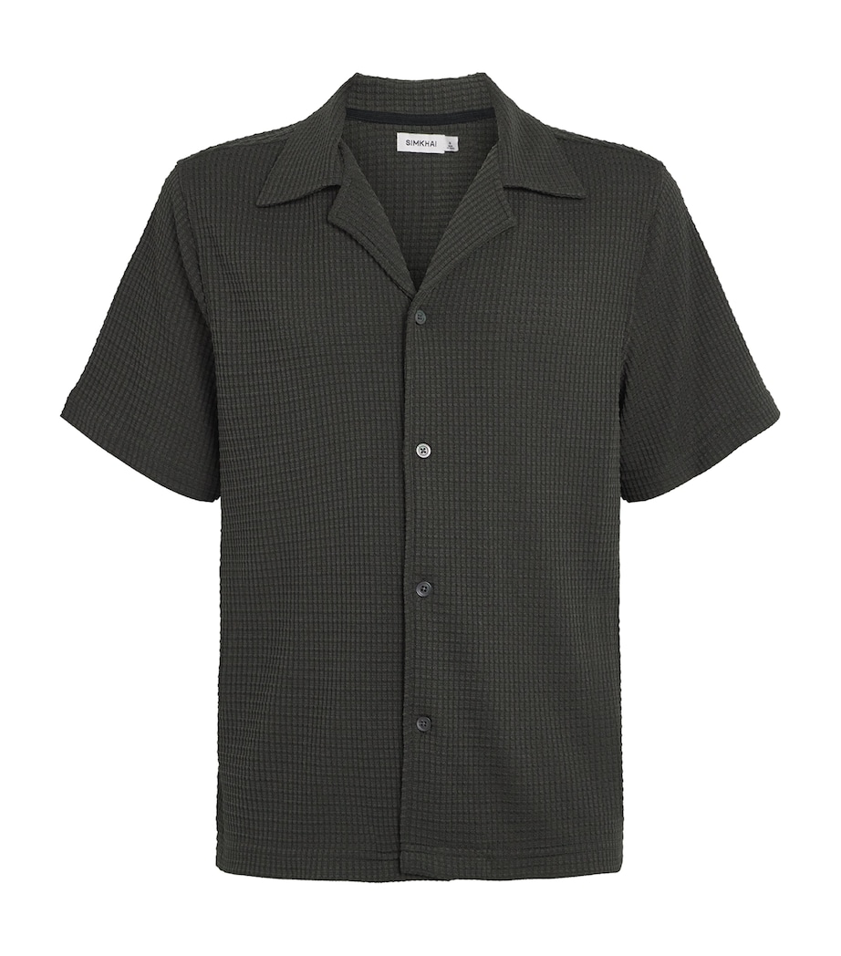 Waffle-Knit Troy Shirt DARK ARMY Image 1