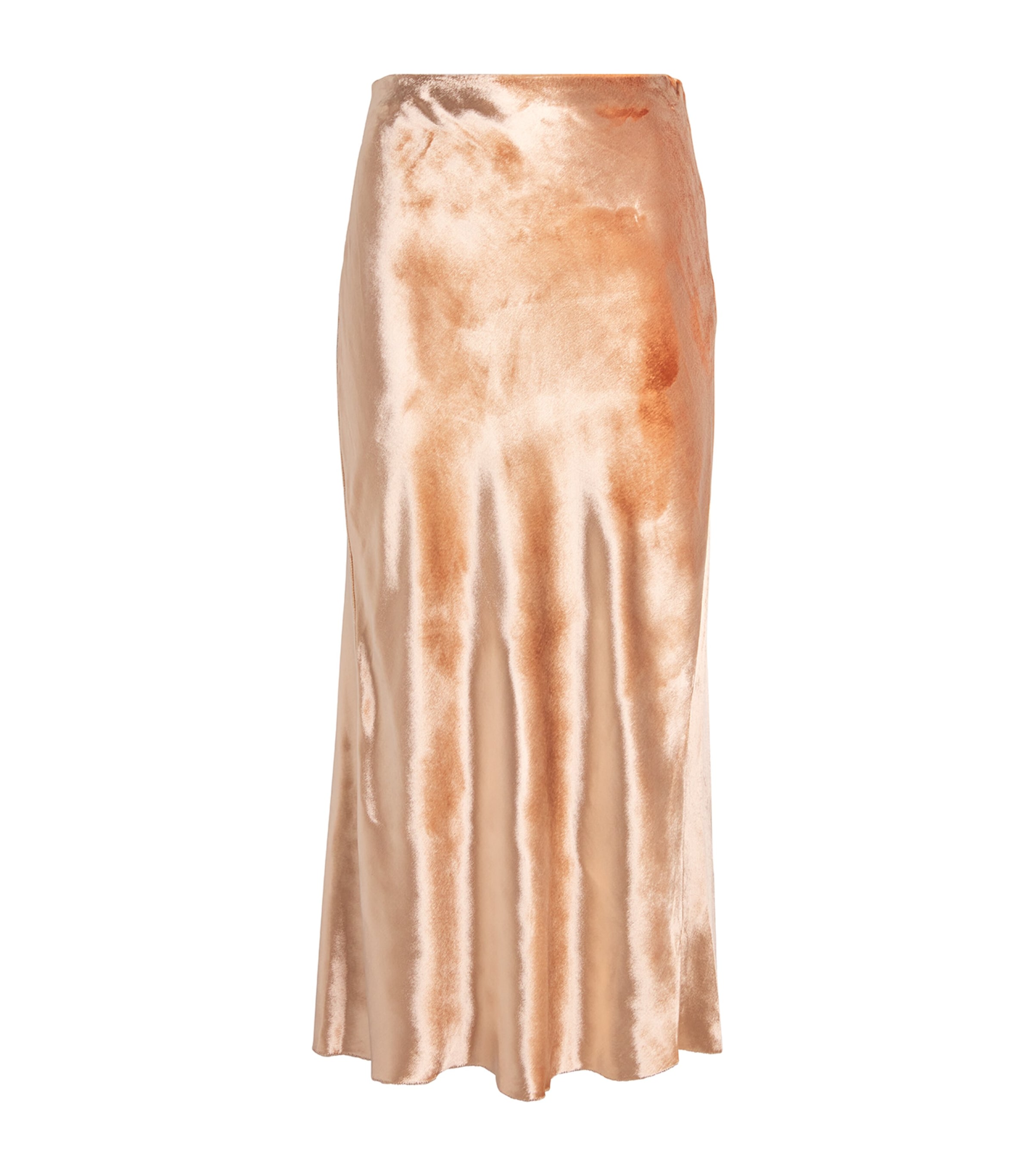 Tory Burch Flared Velvet Midi Skirt In Pink