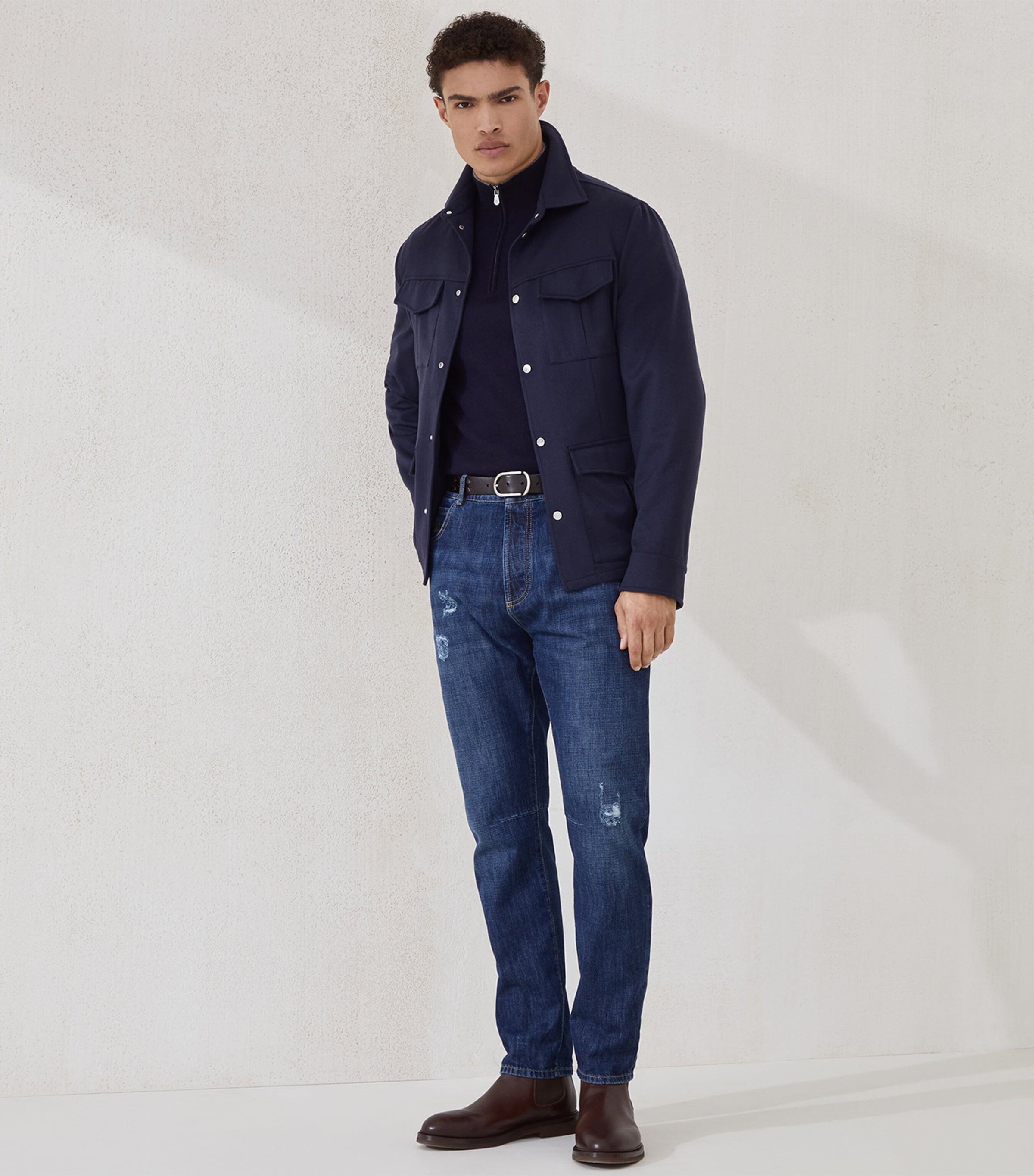 Cashmere Quarter-Zip Sweater CW425 Image 4