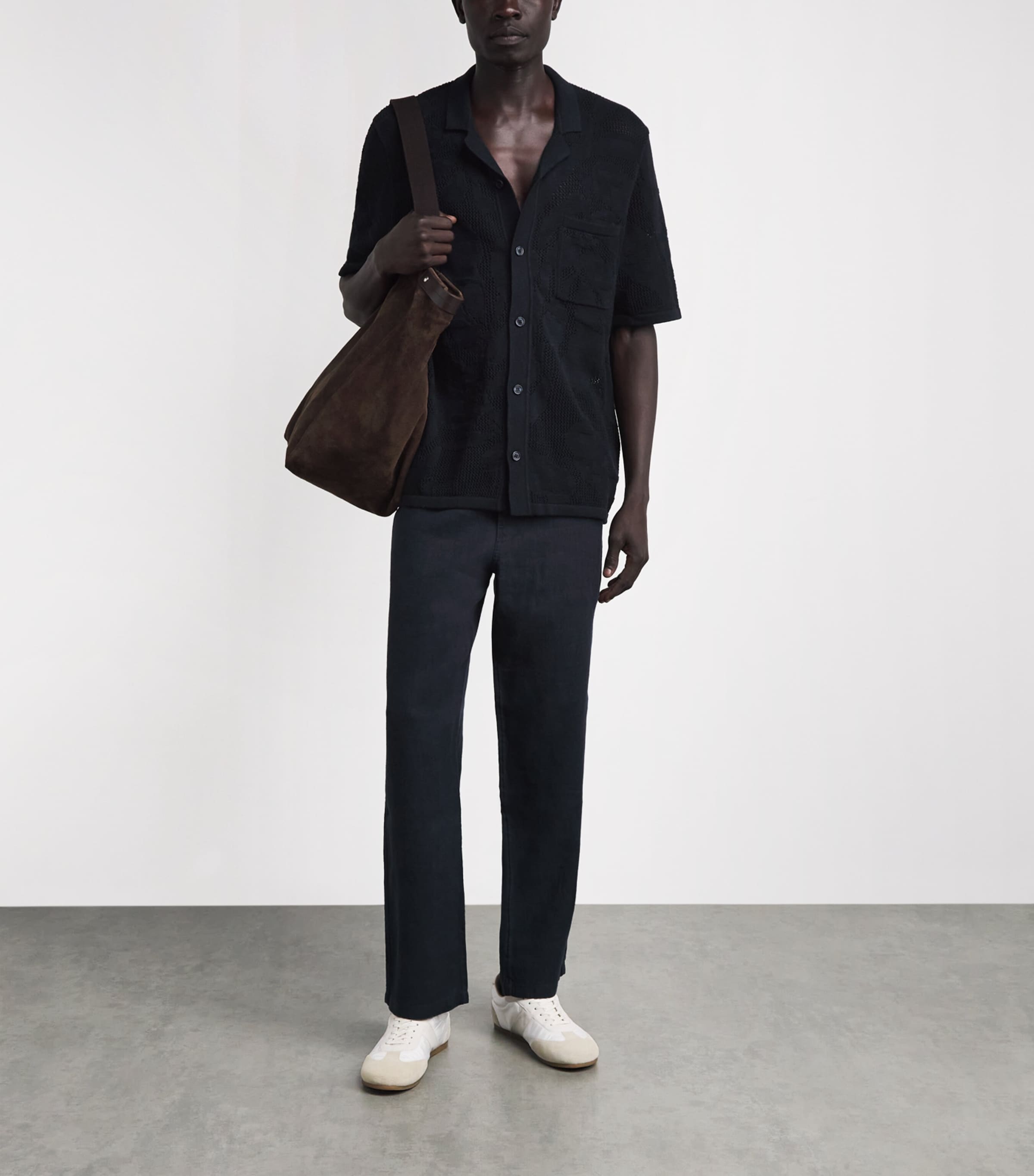 Samsøe Samsøe Mens Organic Cotton Saconald Shirt Black Image 2