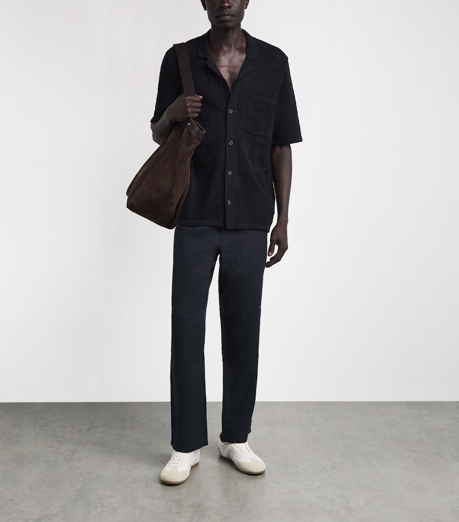 Samsøe Samsøe Mens Organic Cotton Saconald Shirt Black Image 2