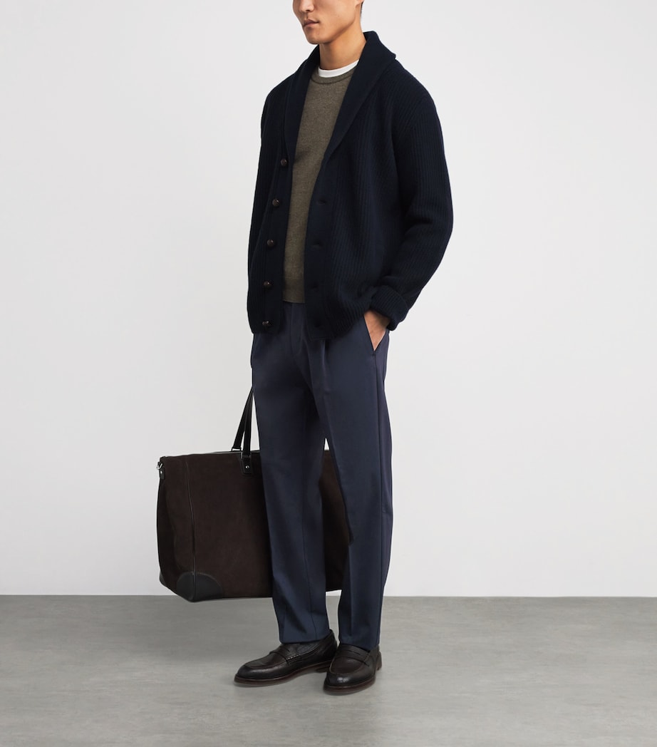 Stretch Virgin Wool Trousers 9200 BLUE Image 2