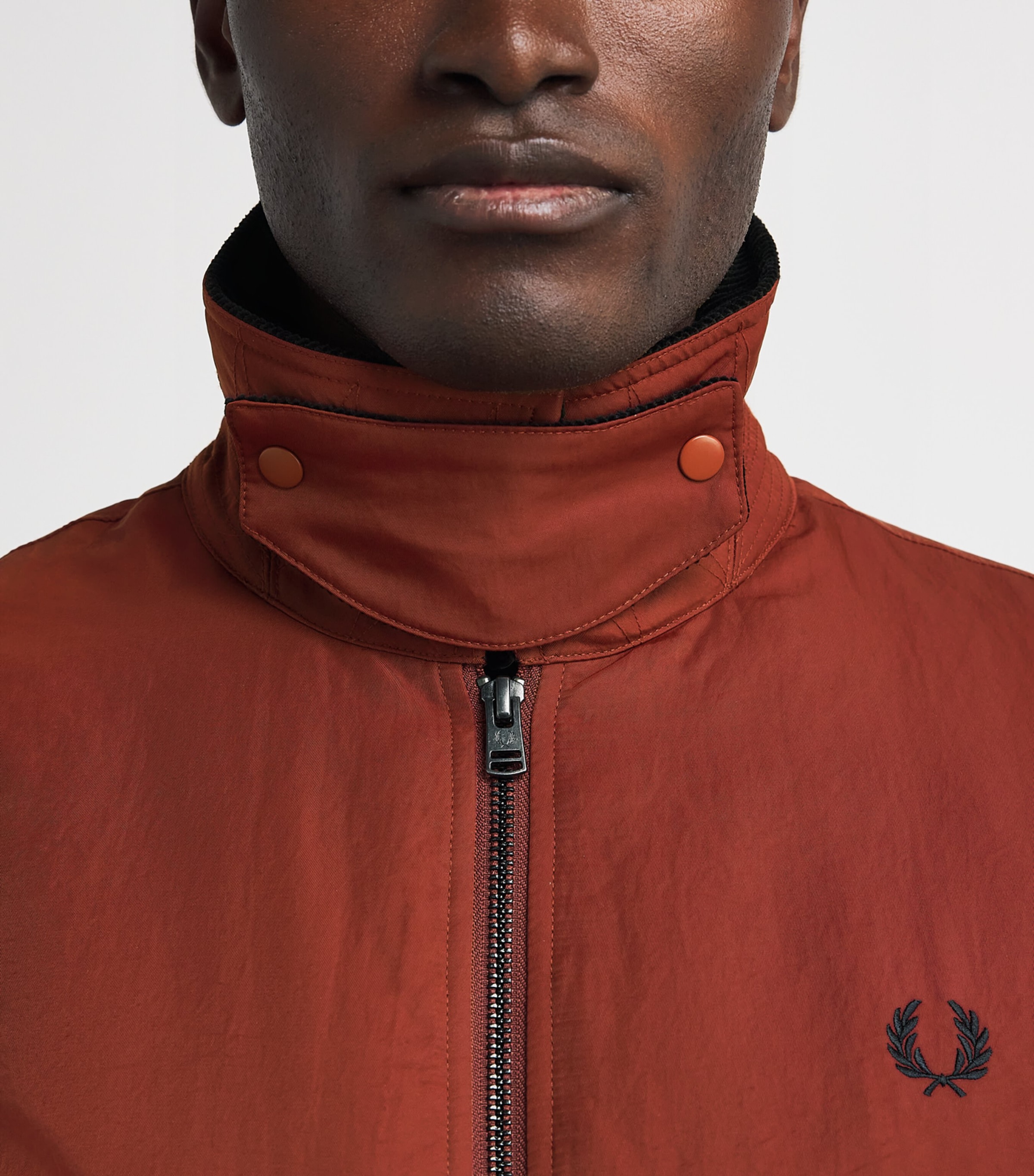 Fred Perry Mens Caban Jacket Brandy Image 3