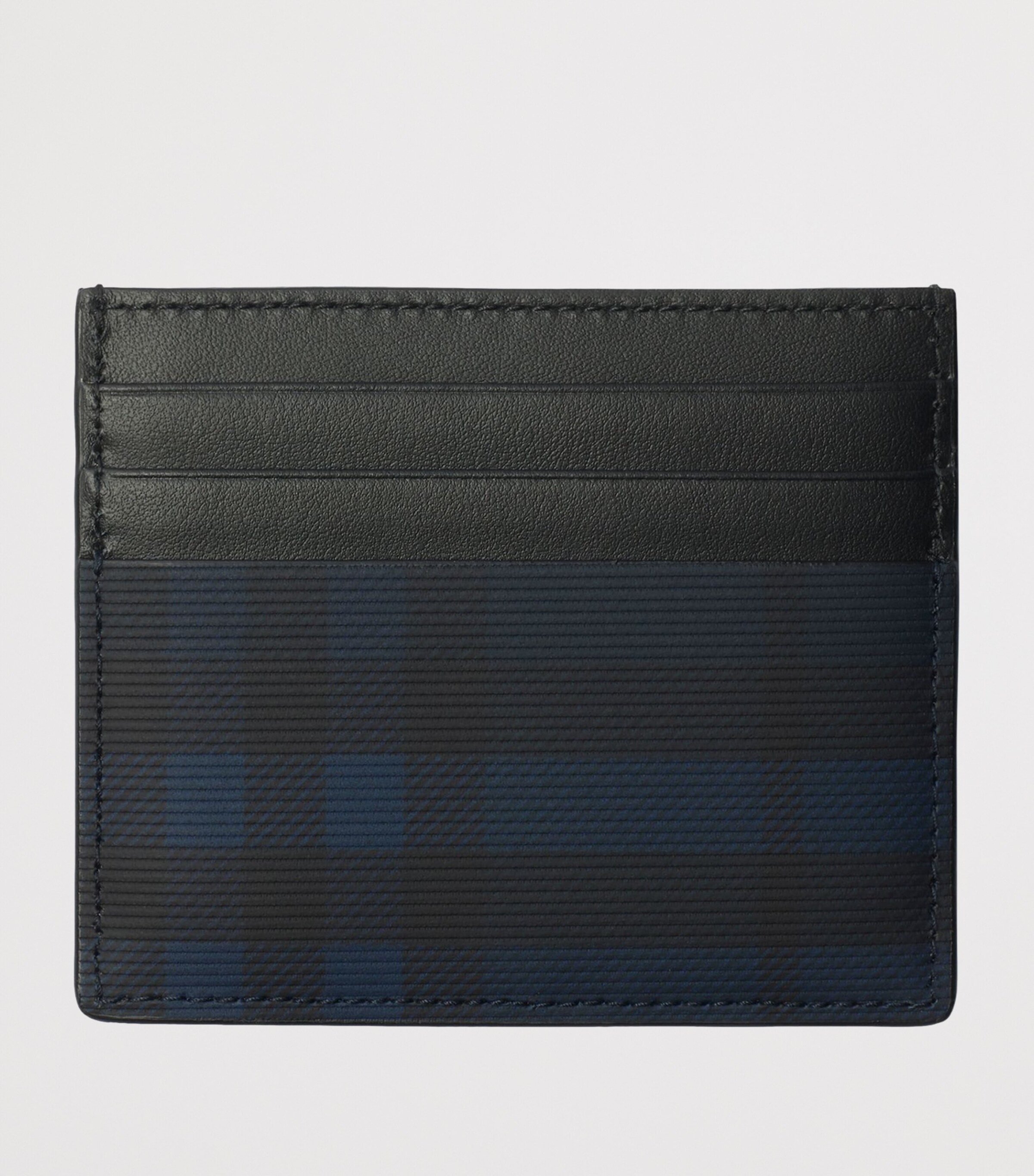 Tall Check Card Holder NAVY Image 2