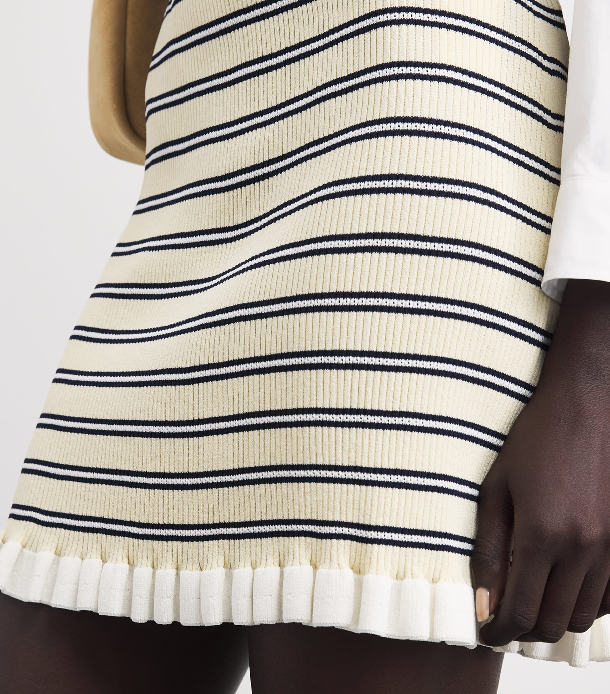 Claudie Pierlot Womens Stripe Mini Skirt Multicolored Image 3