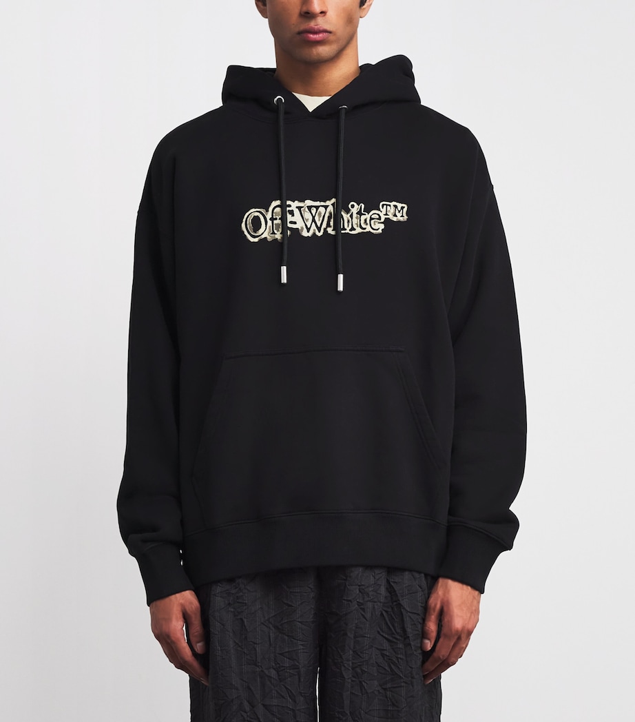 Cotton Cloudy Arrow Skate Logo Hoodie BLACK Image 3