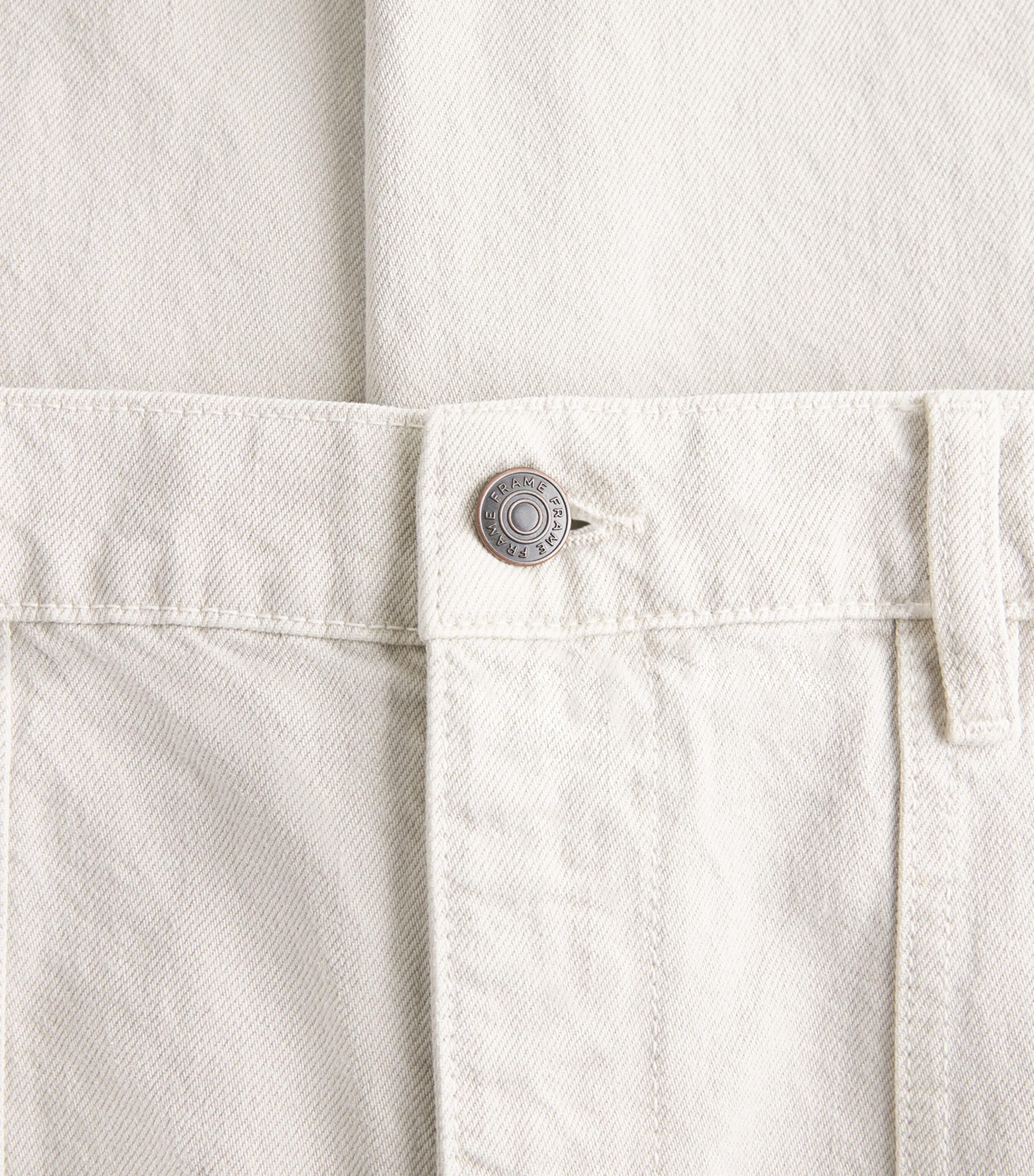 FRAME Womens The Bow Cargo Trousers Flax Image 6