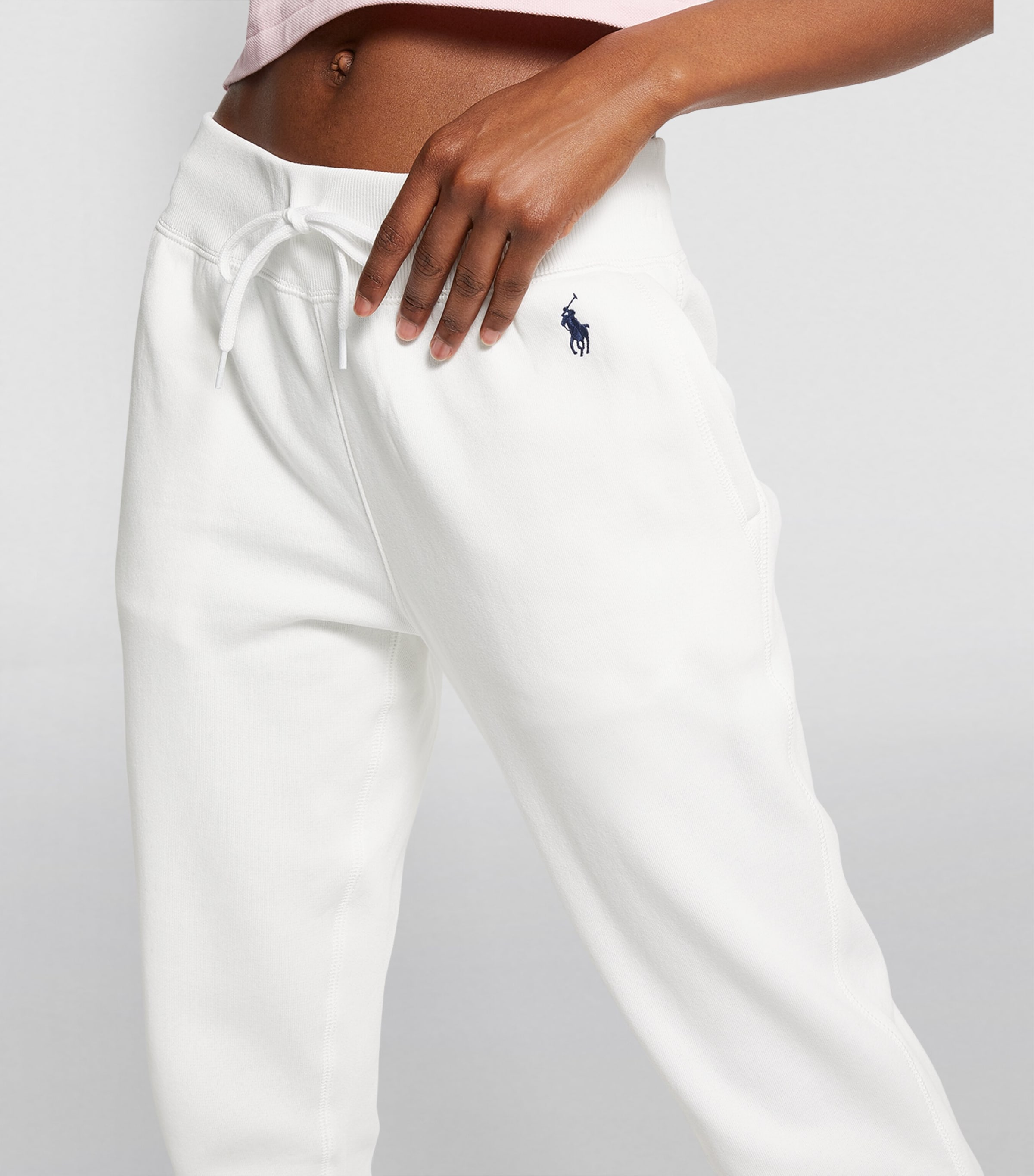 Cropped Sweatpants WHITE Image 6