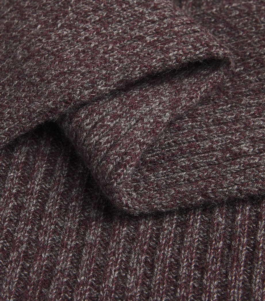 Cashmere Ribbed Sweater 004949 DK RUSSET MRL Image 5