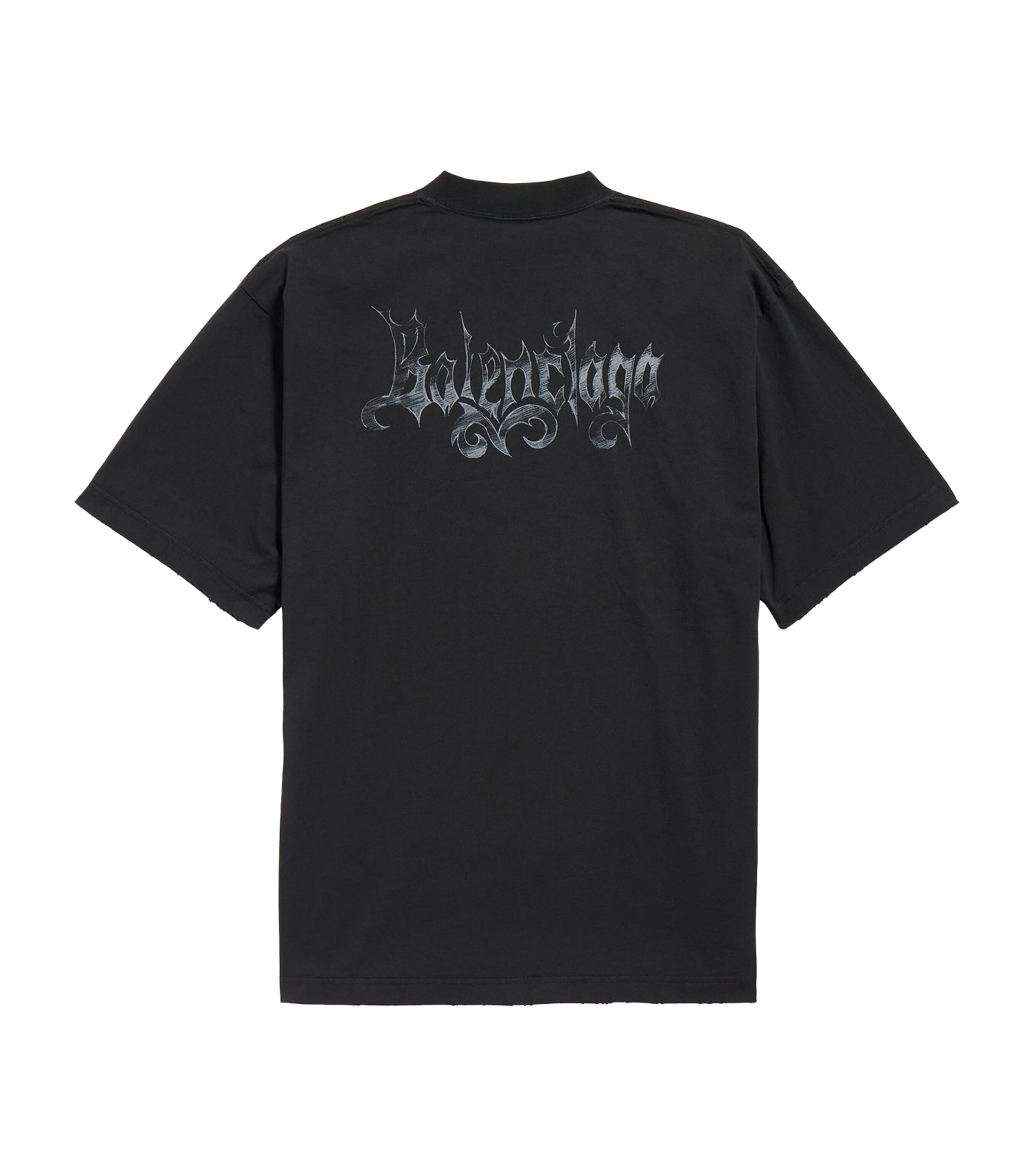 Balenciaga Mens Cotton Sketchy Logo T-Shirt Image 2