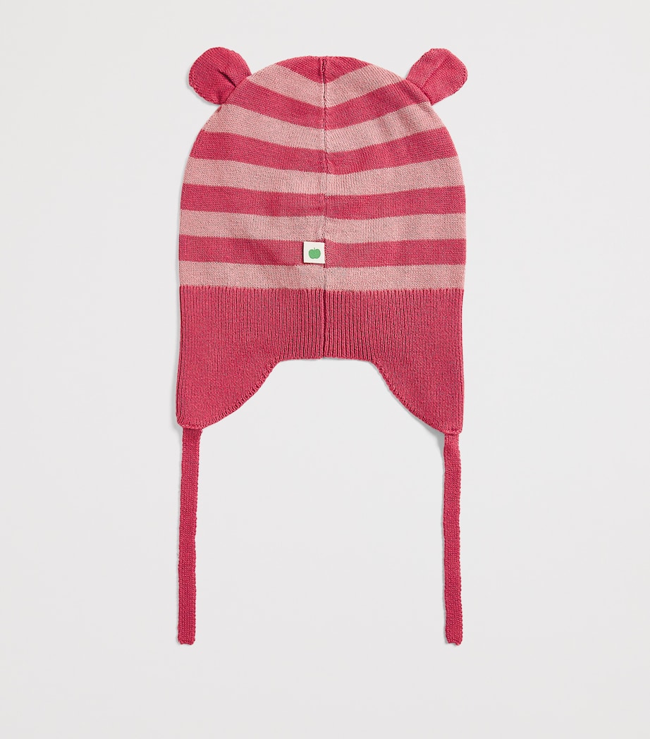 Organic Cotton Stripe Knit Hat (0-24 Months) ROSY Image 2