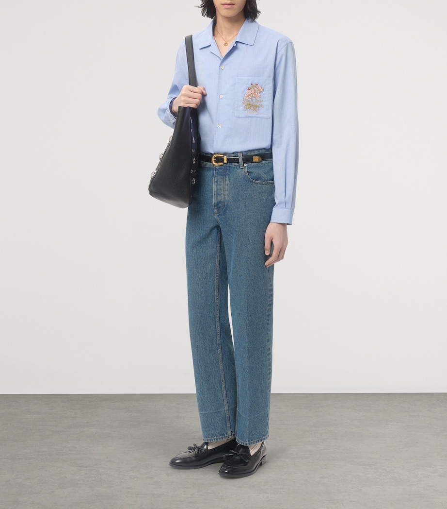 Cotton Embroidered Shirt CZV Image 6