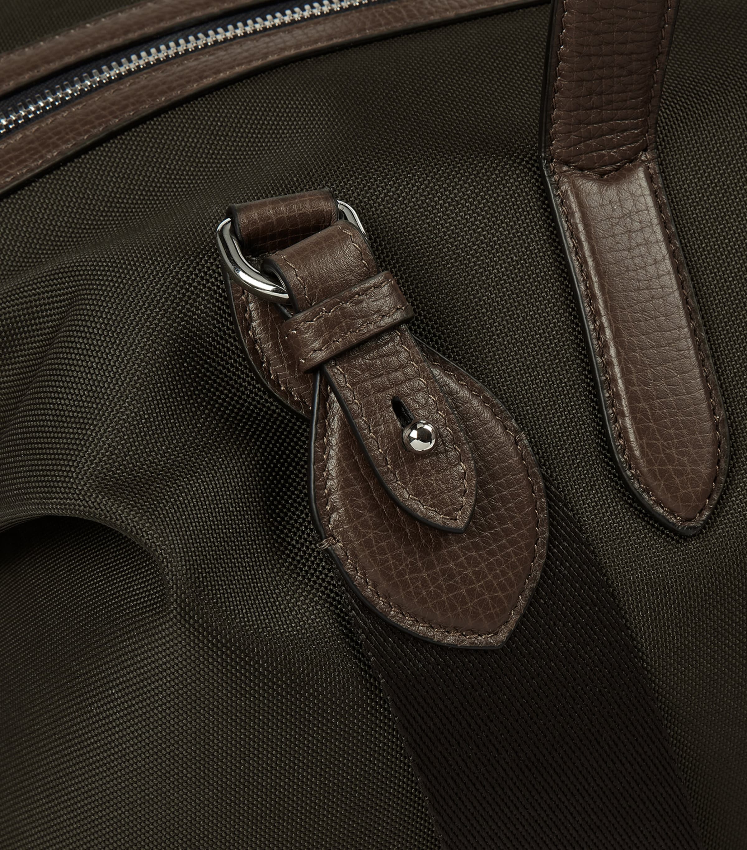 Smythson Canvas Norton Travel Bag Dark Moss Image 9