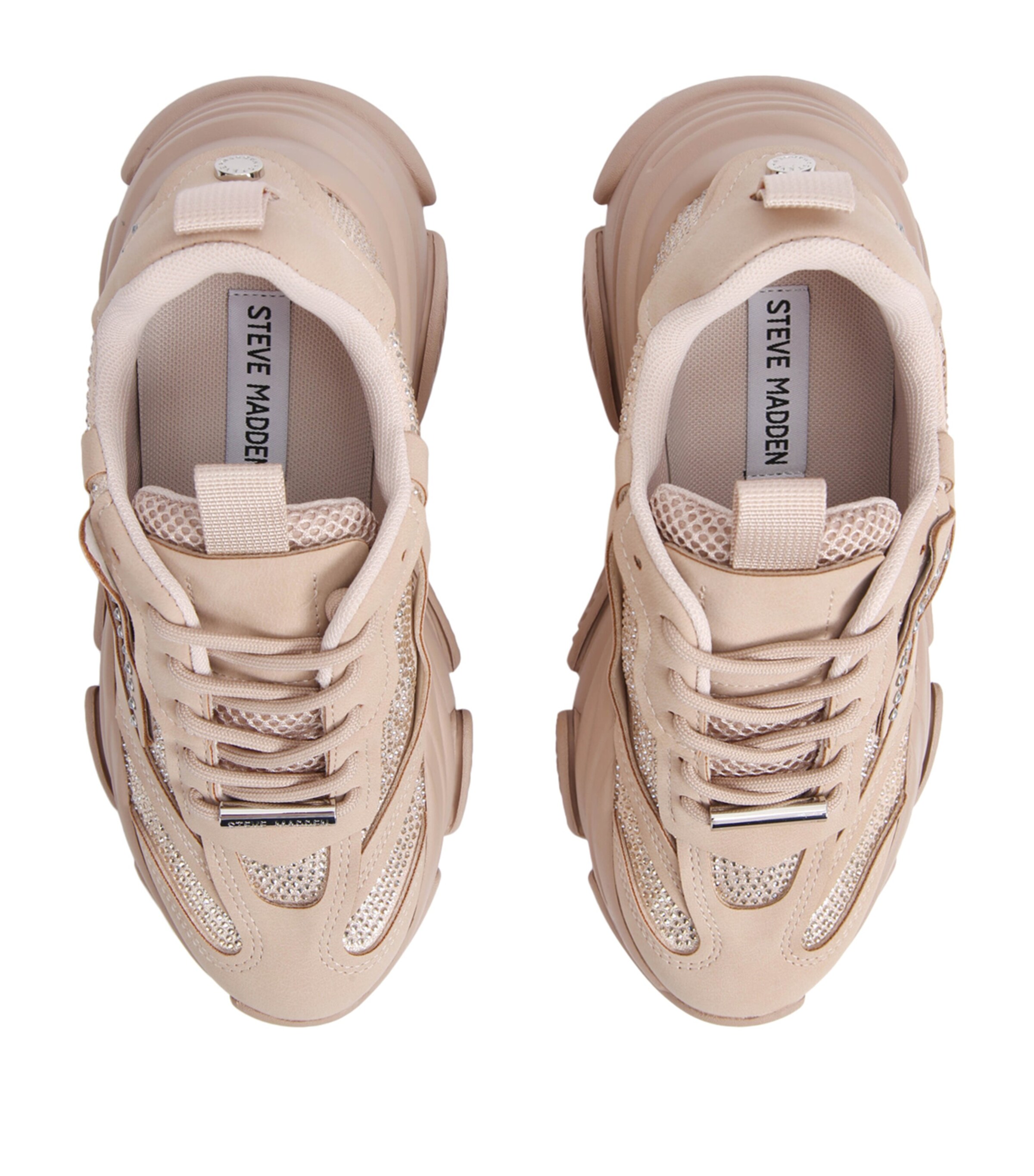 Steve Madden Suede-Blend Possession-R Sneakers Blush Image 4