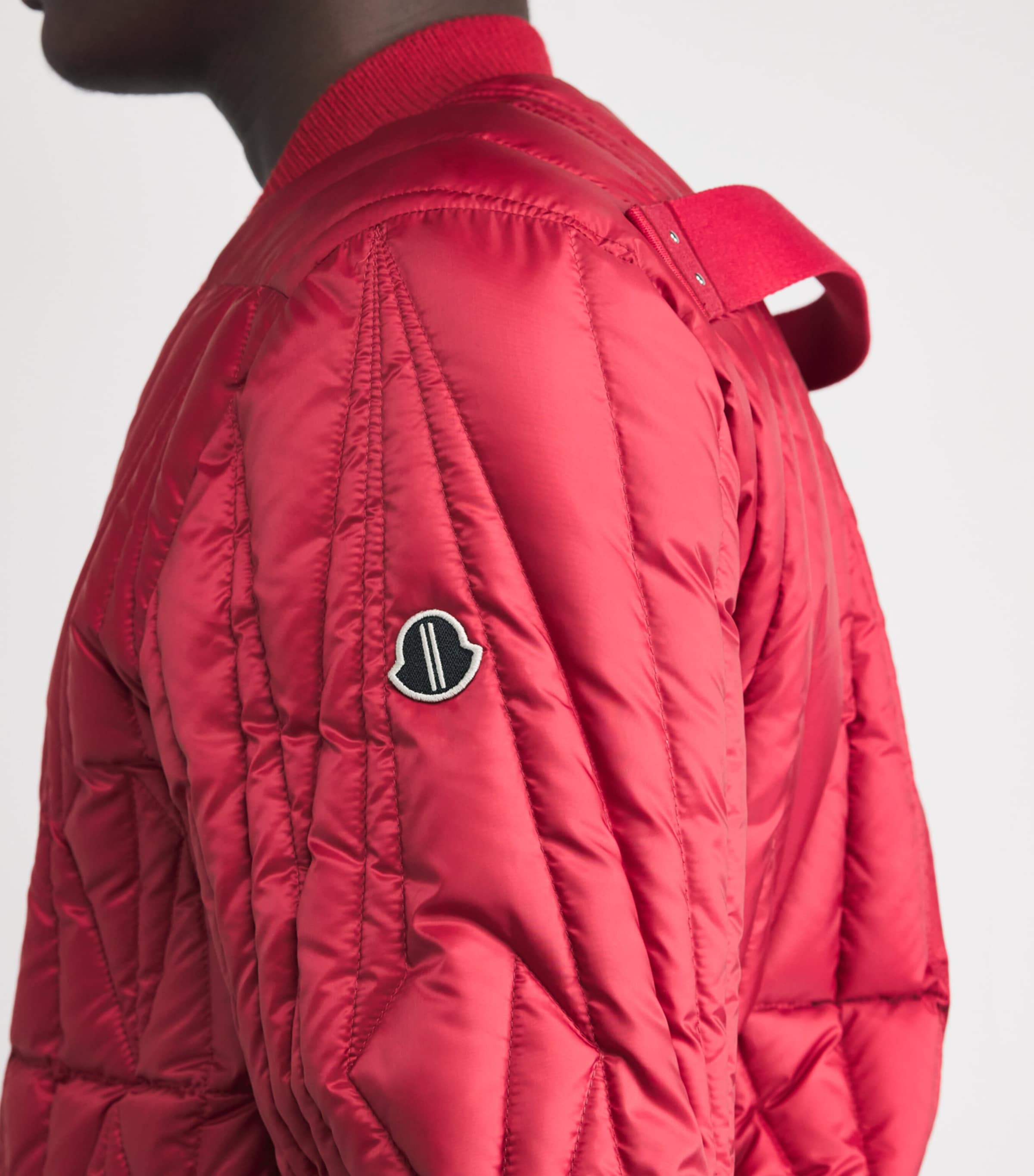Rick Owens Red x Moncler Down Geocamo Flight Jacket | Harrods US