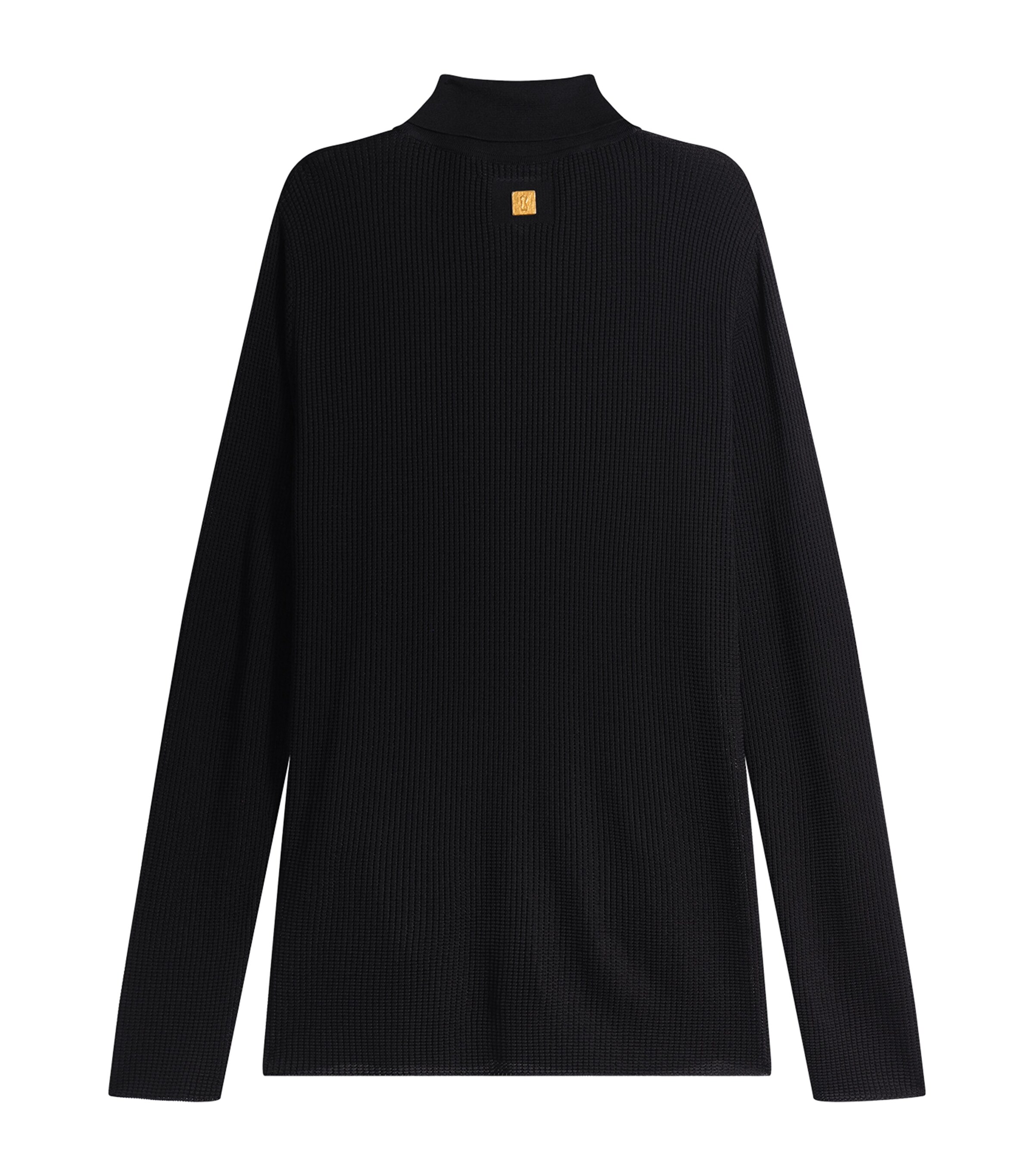 Schiaparelli Womens Embellished Knit Shirt Black Image 2