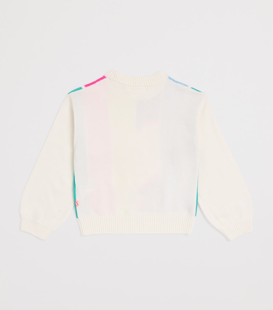 Billieblush Knitted Heart Sweater (2-12 Years) Multicoloured Image 2