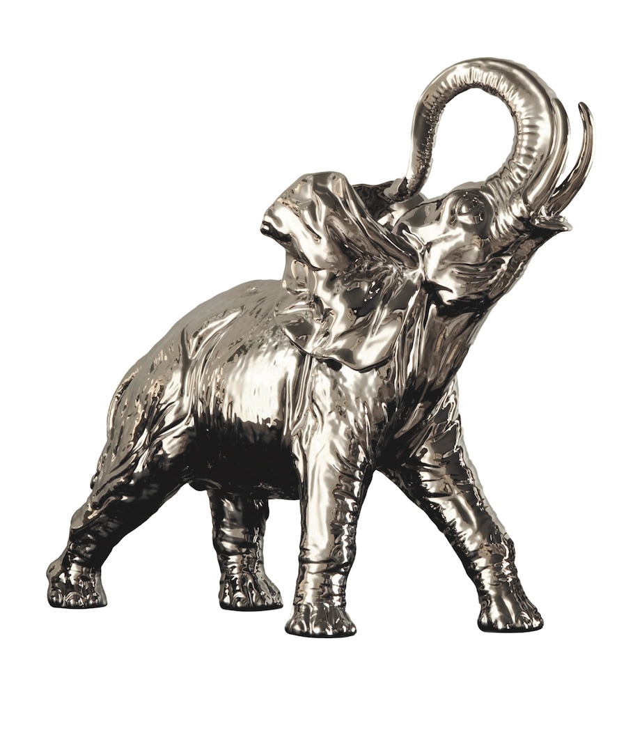 Giorgio Collection Platinum-Plated Lifetime Elephant Sculpture Image 1
