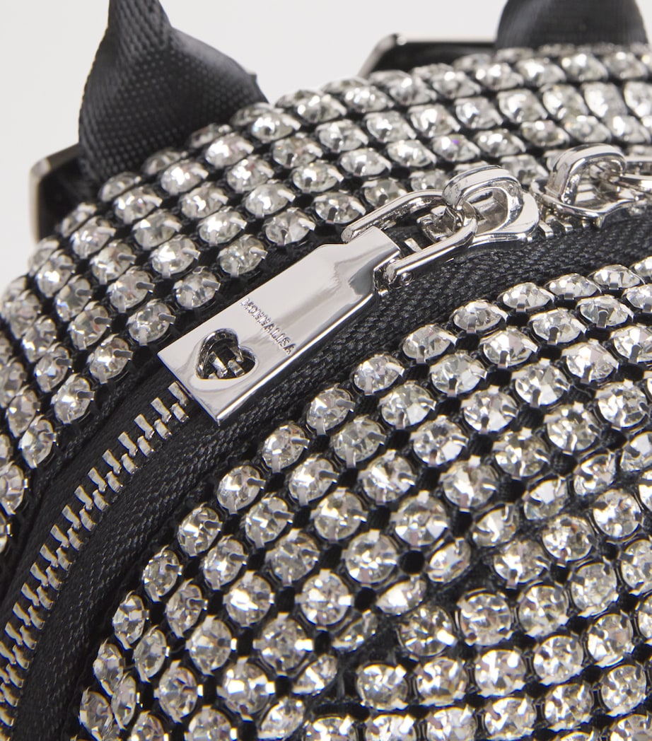 Monnalisa Rhinestone Backpack Nero Image 4