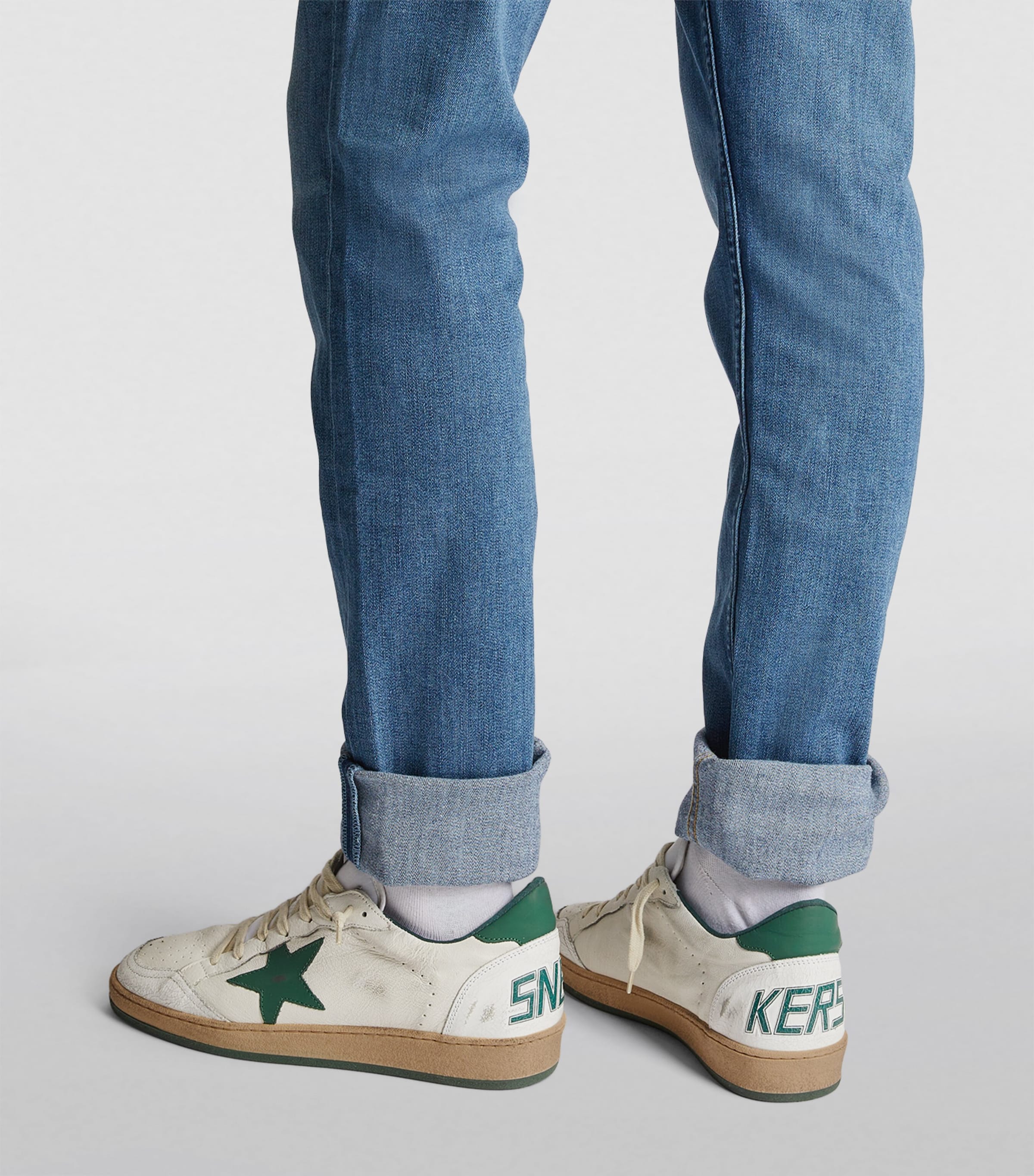 Leather Ballstar Sneakers GREEN OTH Image 6