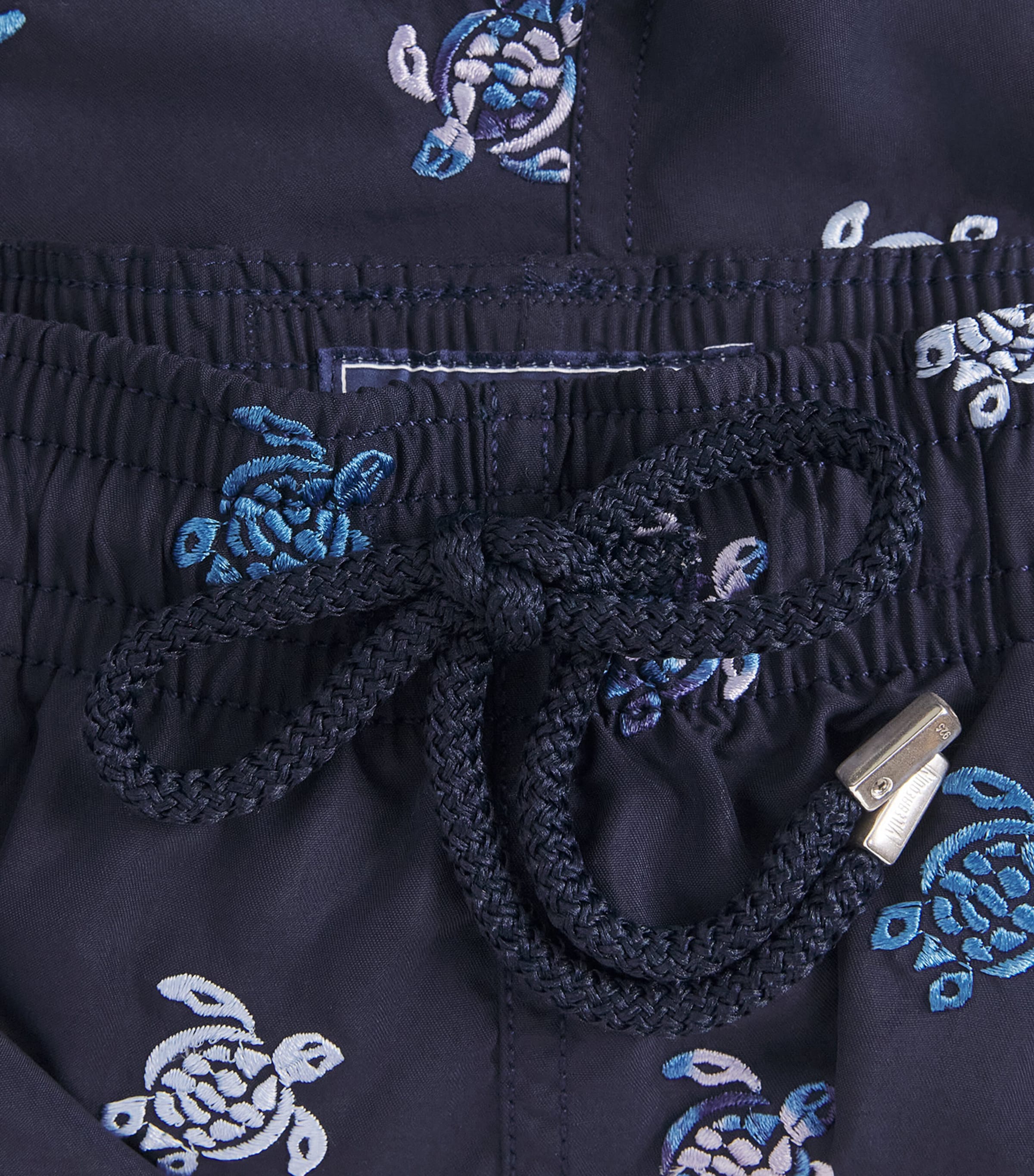 Vilebrequin Mens Embroidered Turtle Swim Shorts Bleu Marine Image 5