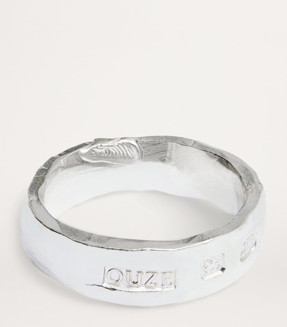 THE OUZE Sterling Silver Hallmark Ring Silver Image 4
