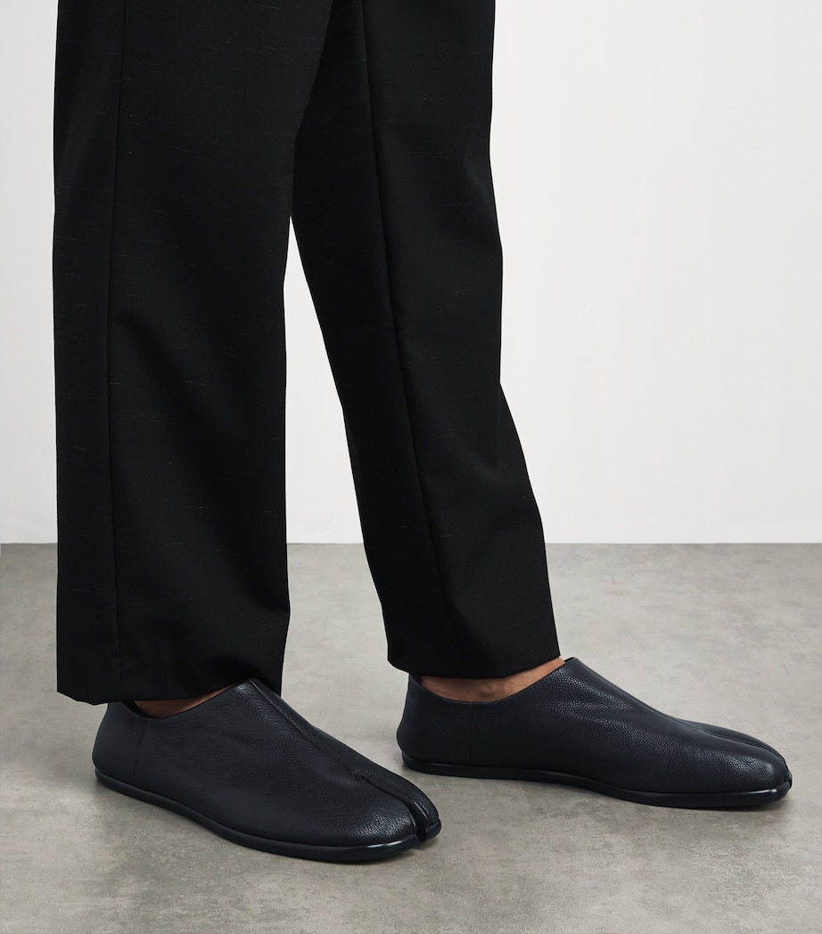 Nappa Leather Tabi Babouche Mules BLACK Image 2