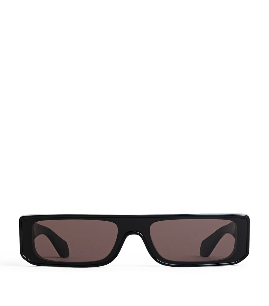 Alaïa Acetate Rectangle Mask Sunglasses Black Image 1