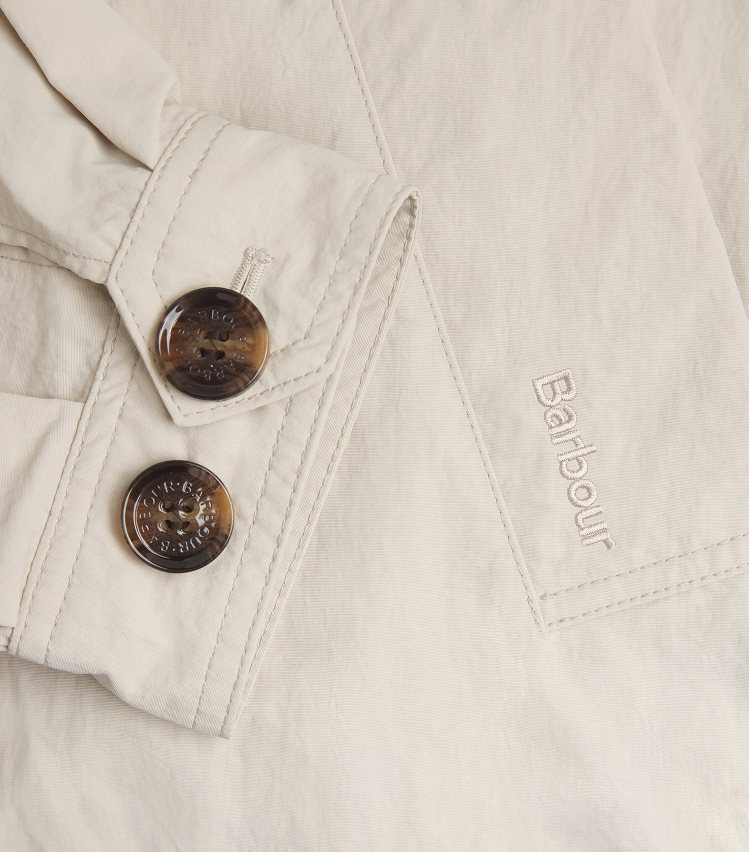 Barbour Womens Showerproof Layla Trench Coat Mist/dress Navy Tart Image 7