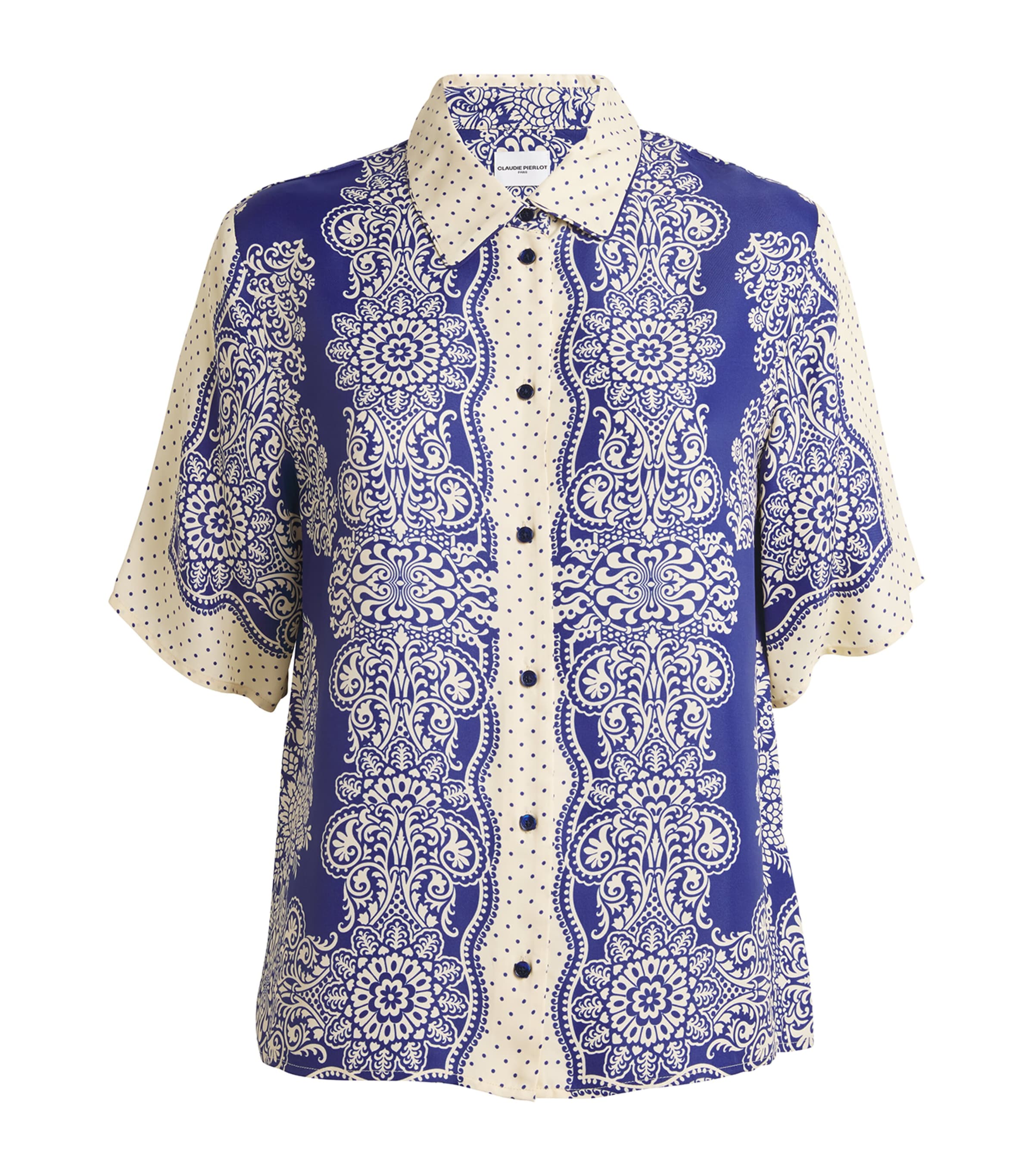 Claudie Pierlot Printed Short-sleeve Shirt