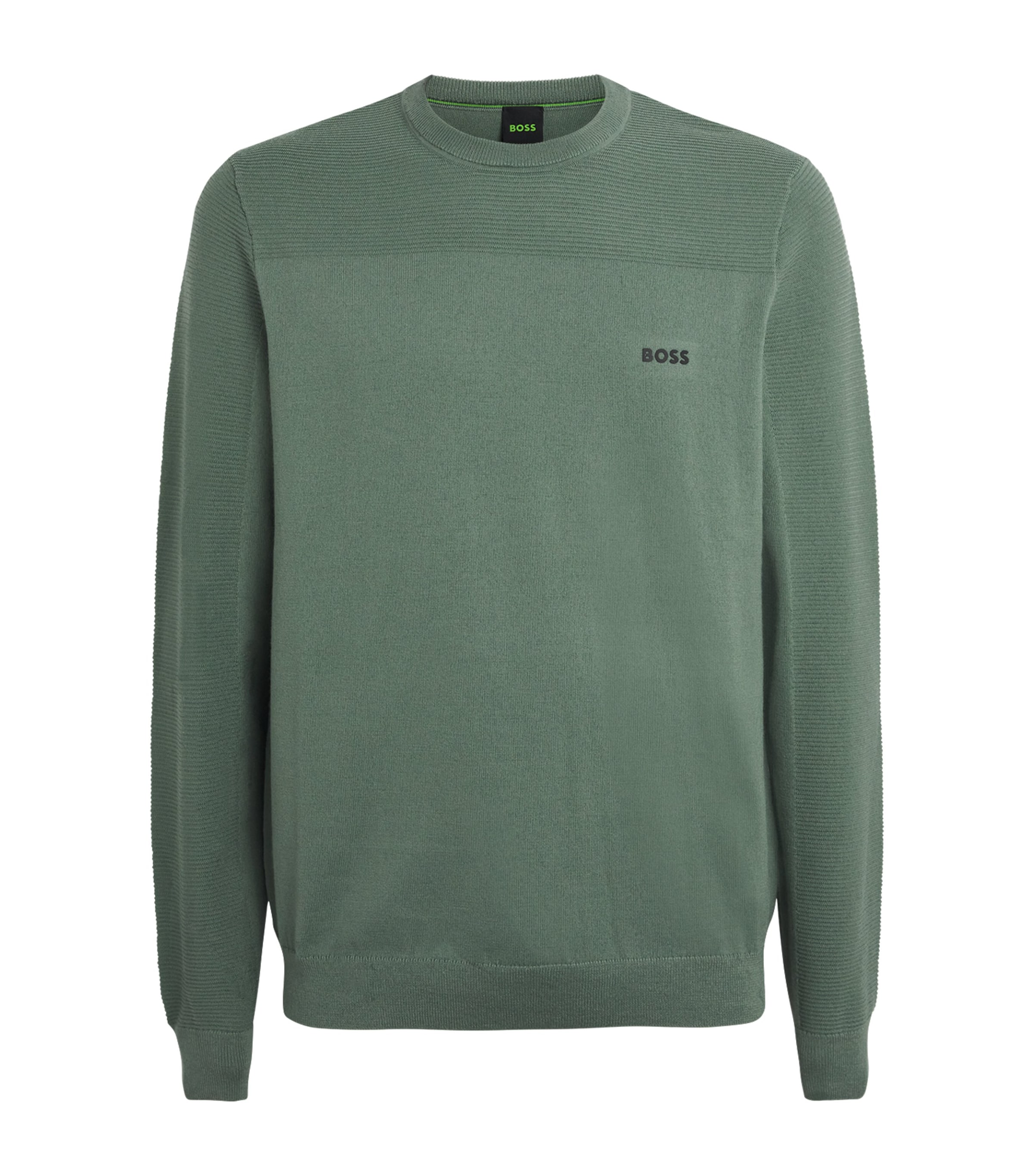 Hugo Boss Logo Momentum-x Sweatshirt In Green