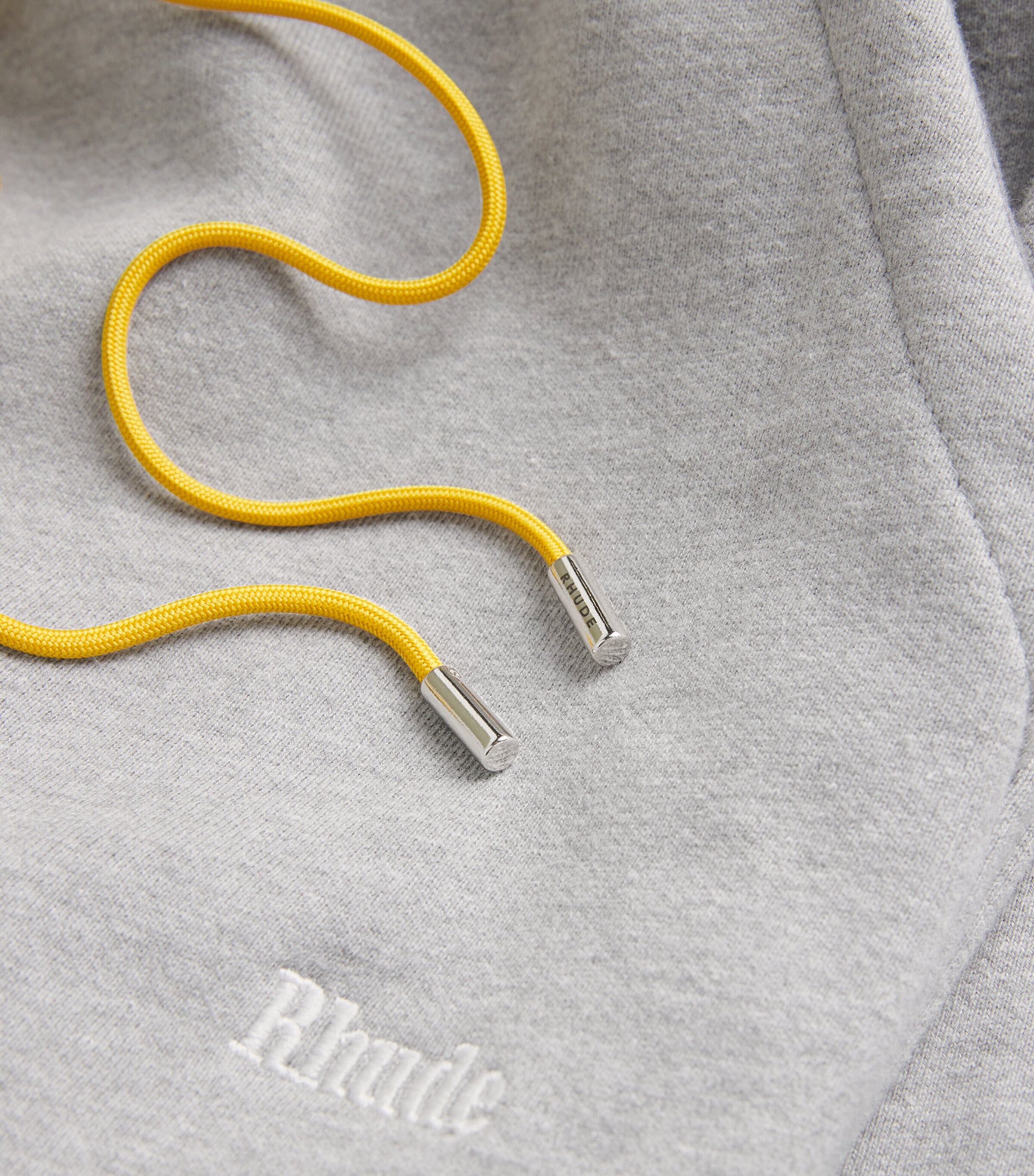 Rhude Mens Cotton Classique Sweatpants Heather Gray Image 5
