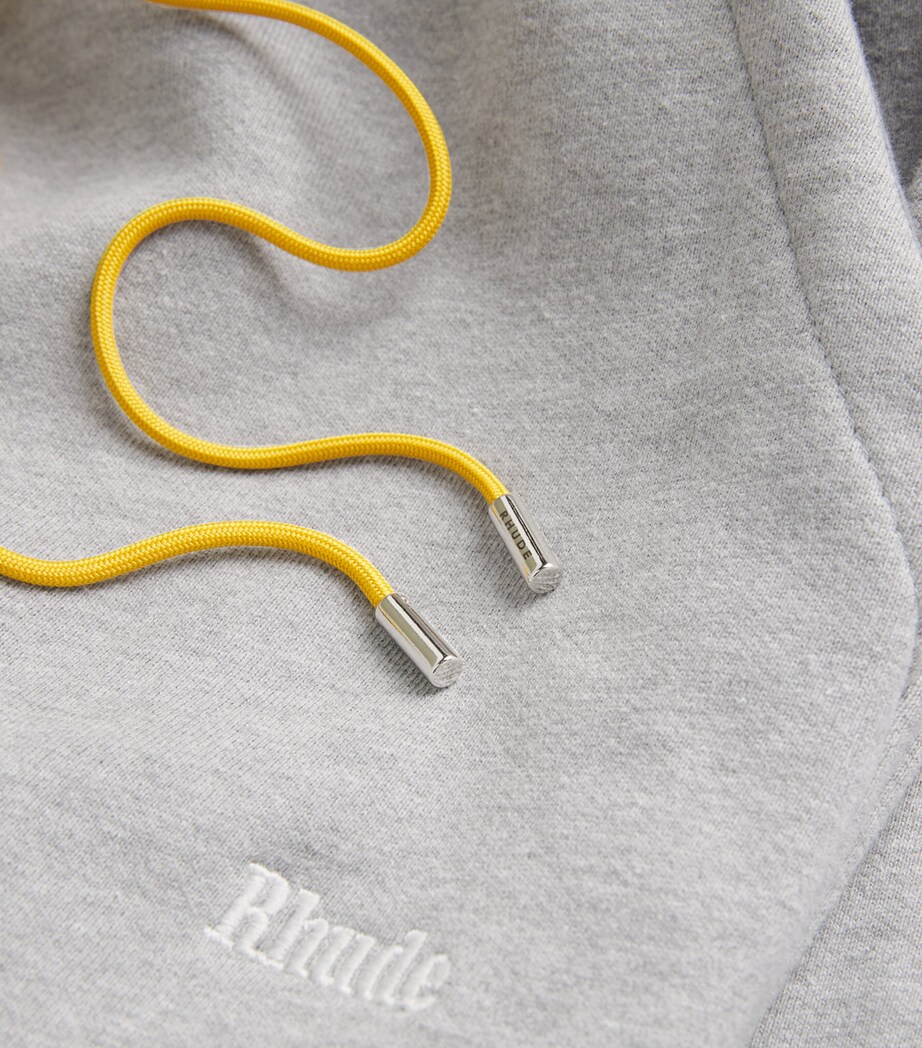 Rhude Mens Cotton Classique Sweatpants Heather Gray Image 5