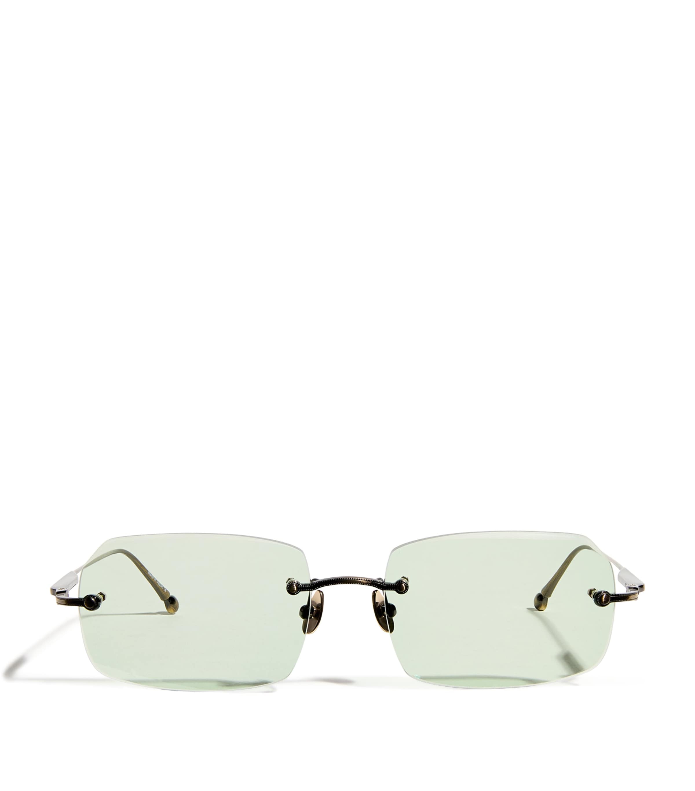 Rectangular Rimless Sunglasses M5004 ANTIQUE GOLD Image 1