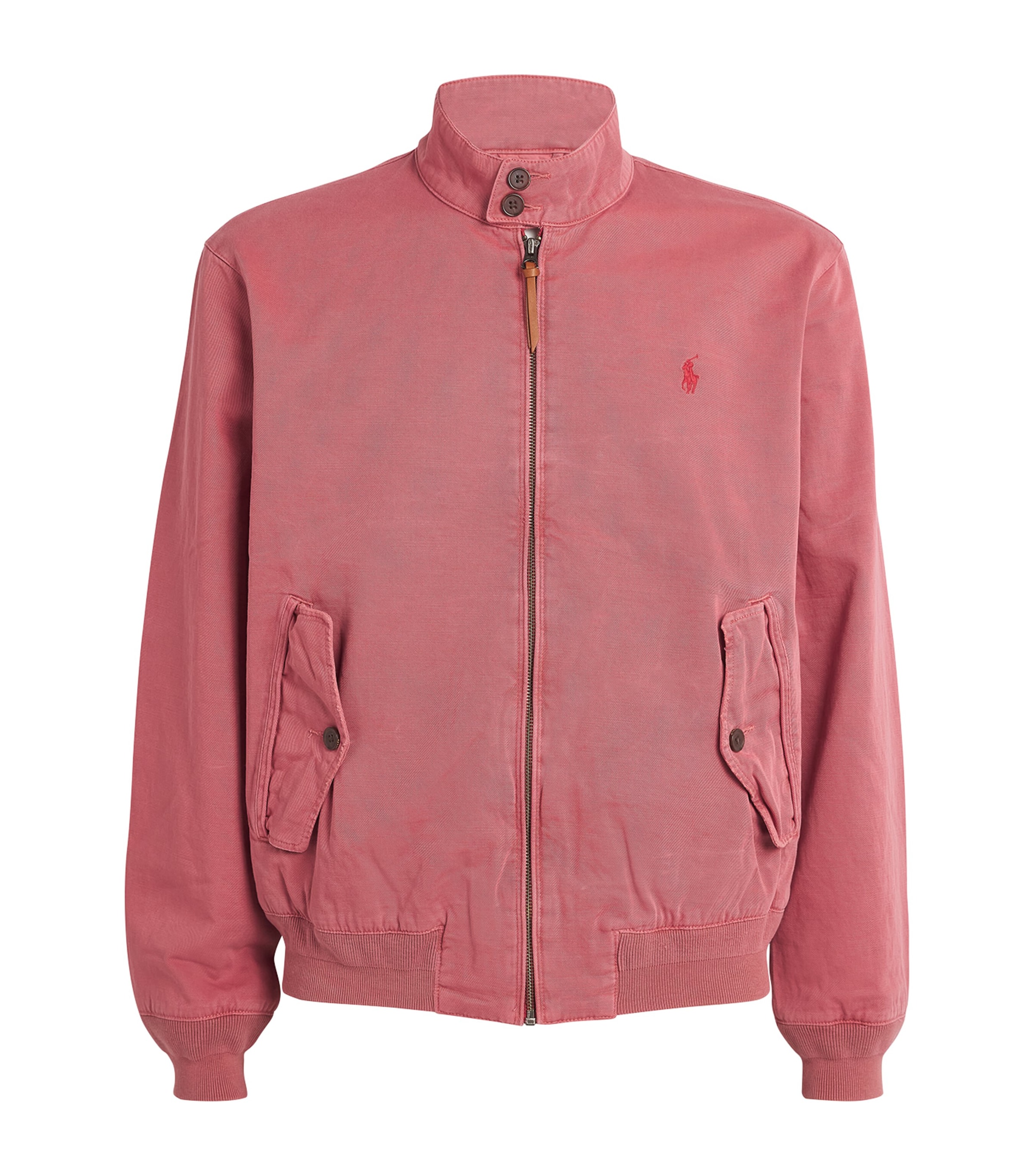 Shop Polo Ralph Lauren Garment-dyed Chino Jacket In Red