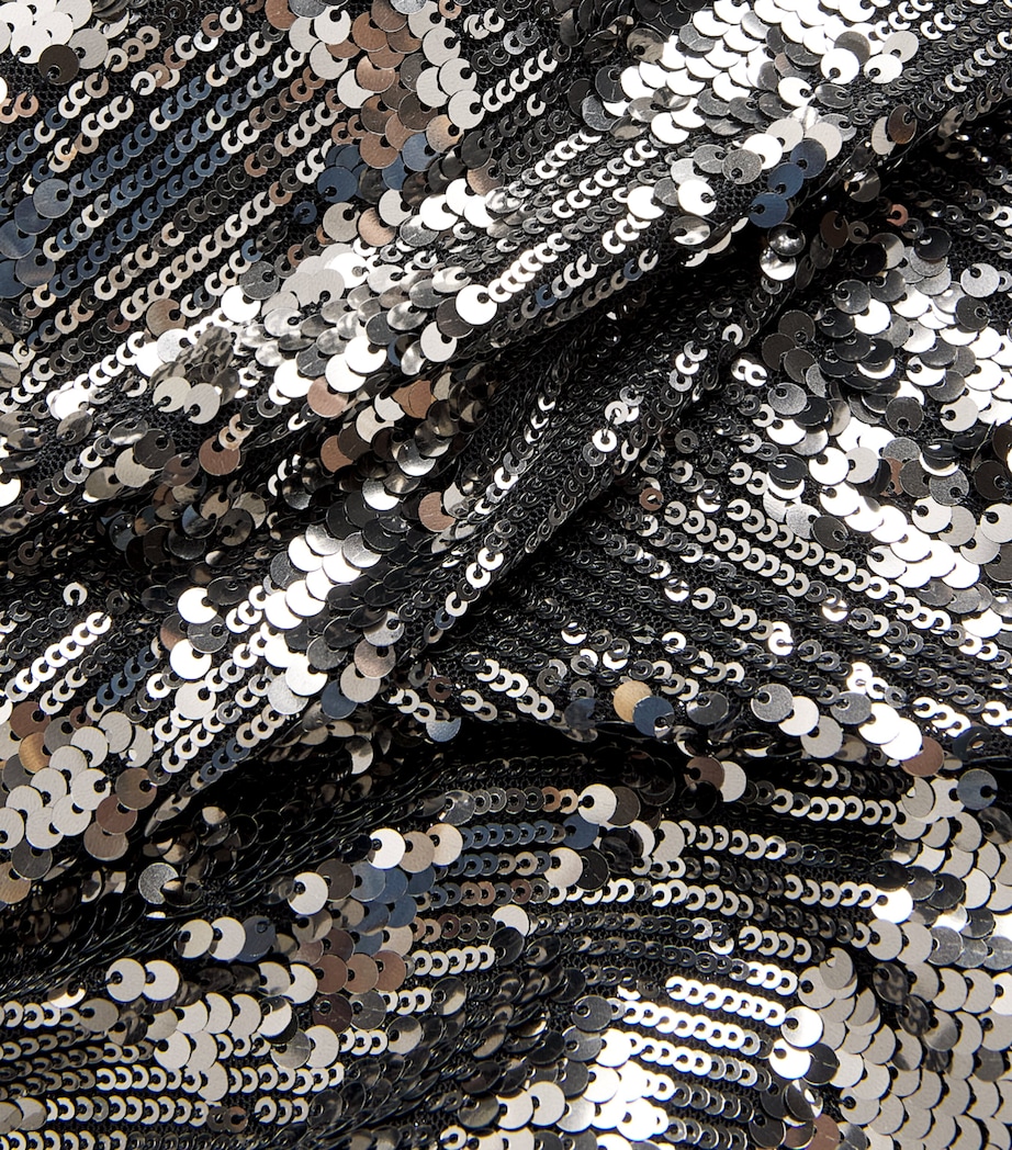 Talbot Runhof Womens Sequinned Column Gown Bronze Image 6