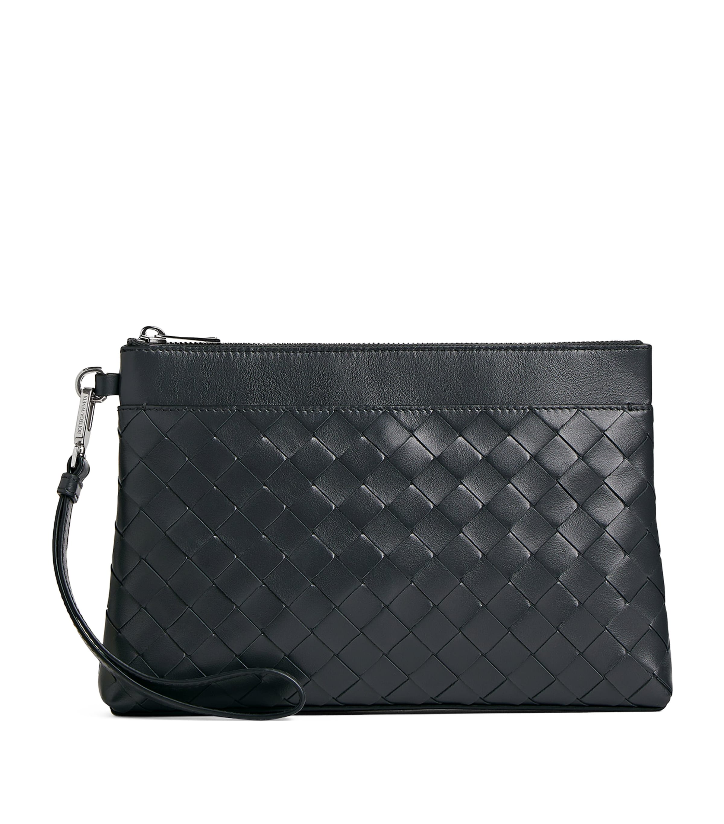 Bottega Veneta Leather Intrecciato Prism Pouch