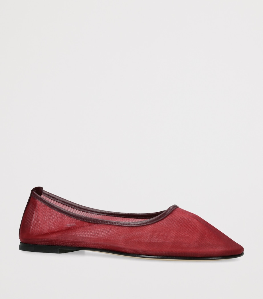 Balla Mesh Ballet Flats WINE Image 3