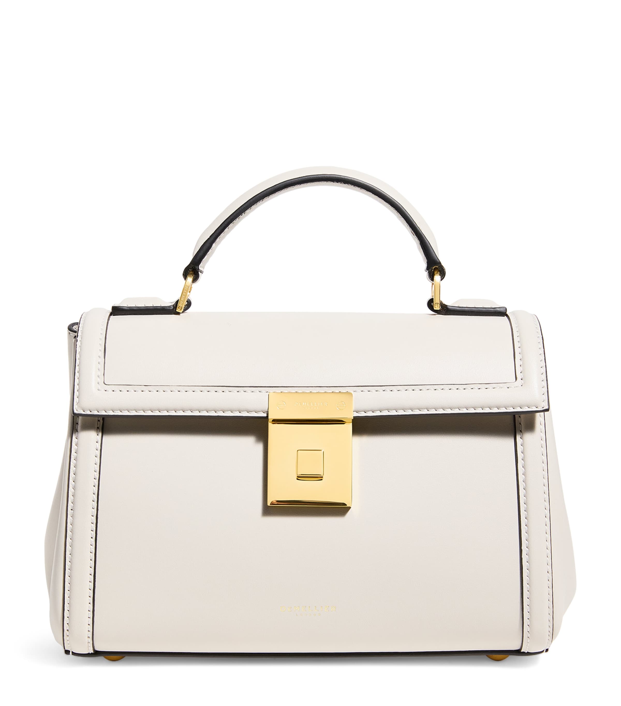 Demellier Leather Paris Top-handle Bag In White