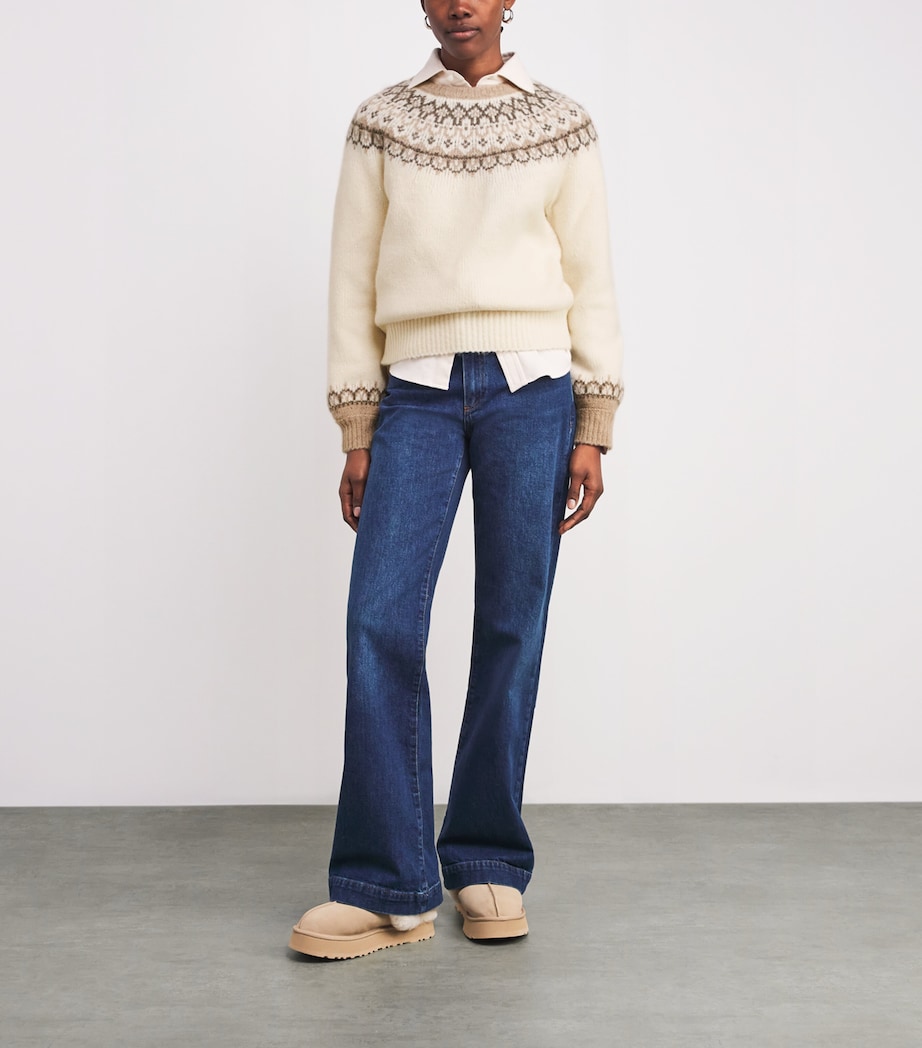 Wool-Blend Misha Sweater IVORY MULTI Image 2