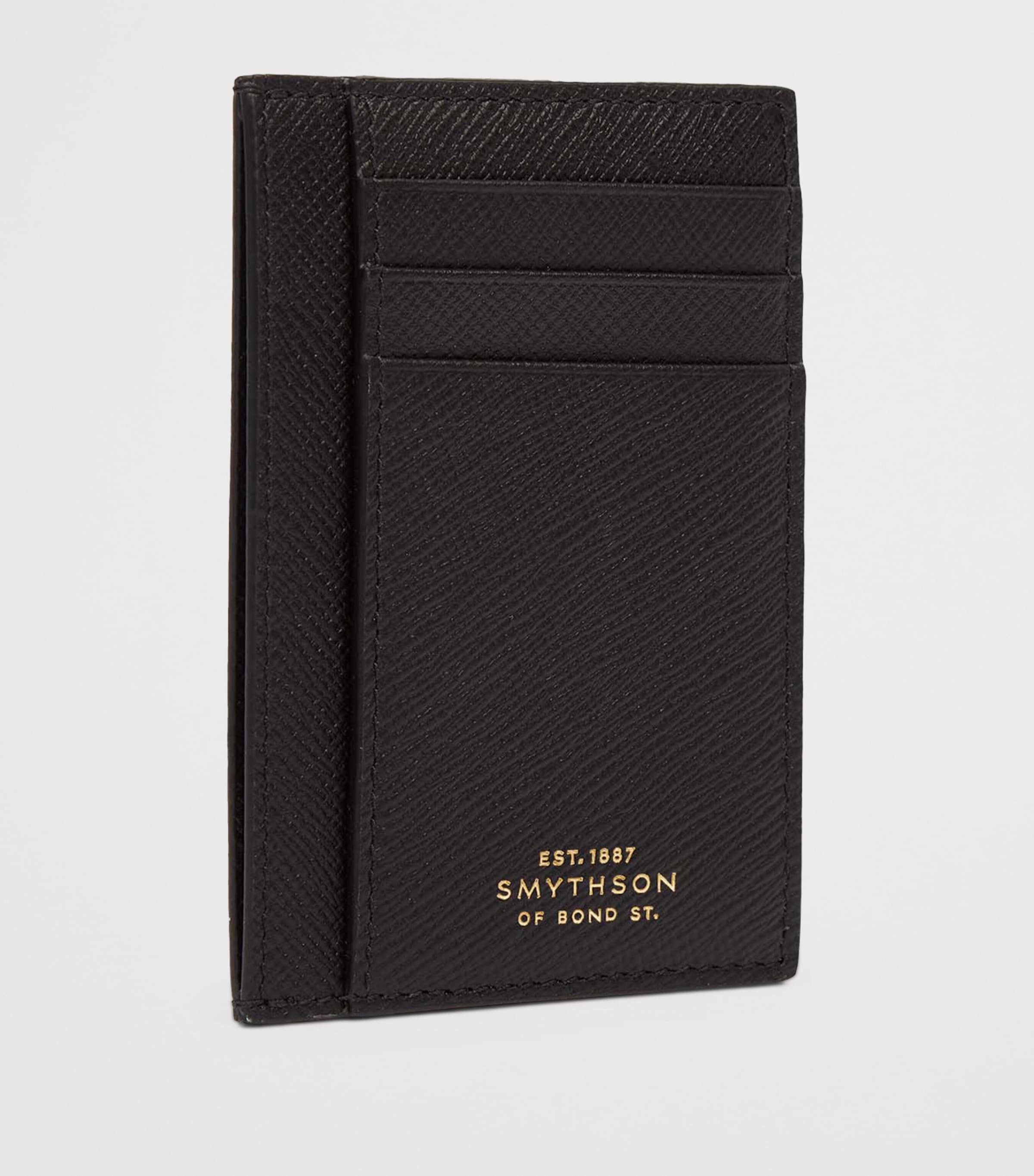 Panama Leather Compact Card Holder BLACK Image 2