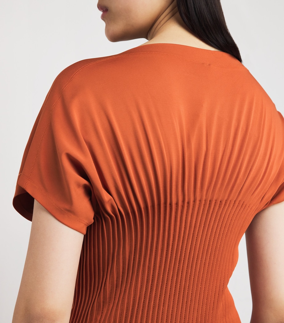 Pleated Maxi Dress 161 TERRACOTTA Image 4