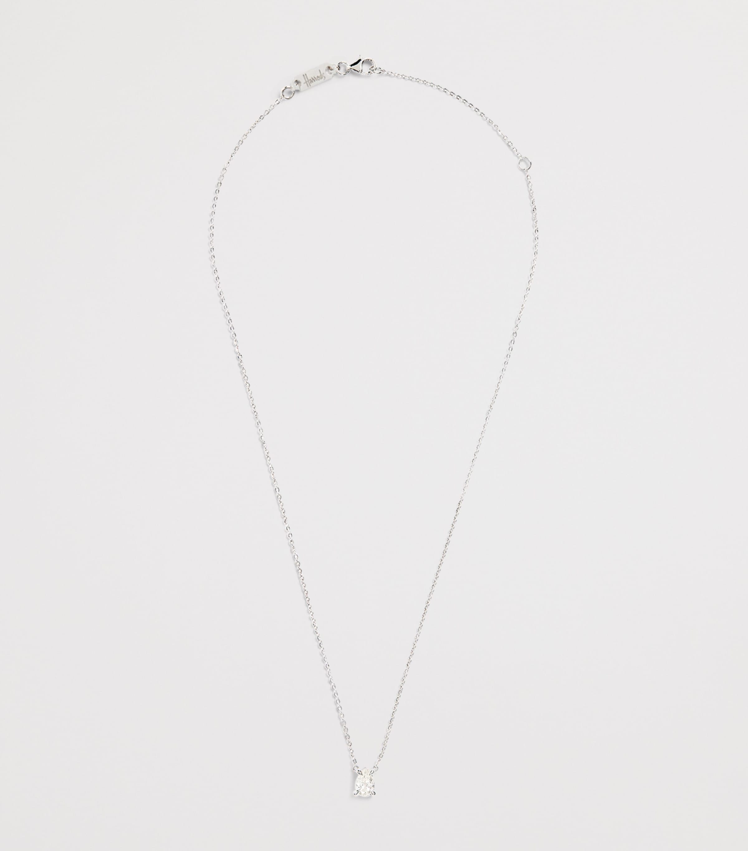 White Gold and Diamond Pendant Necklace (0.75ct) WHITE GOLD Image 3