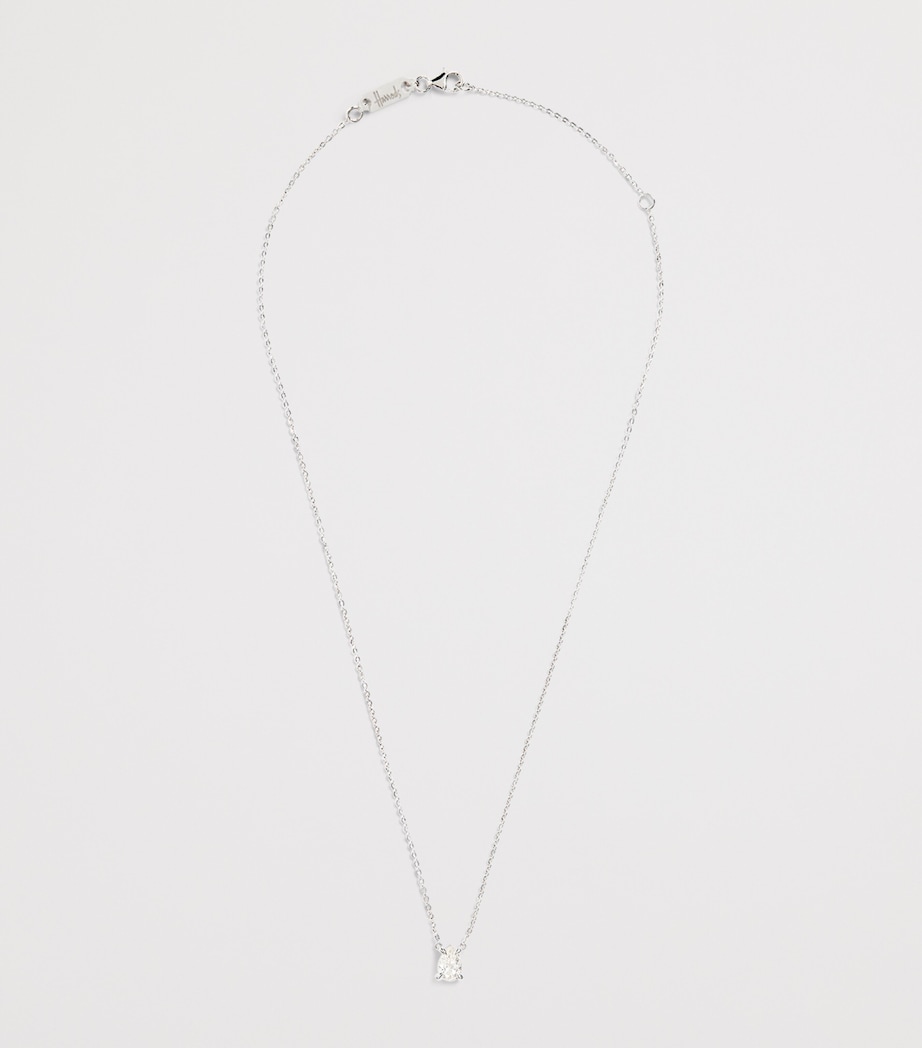 White Gold and Diamond Pendant Necklace (0.75ct) WHITE GOLD Image 3