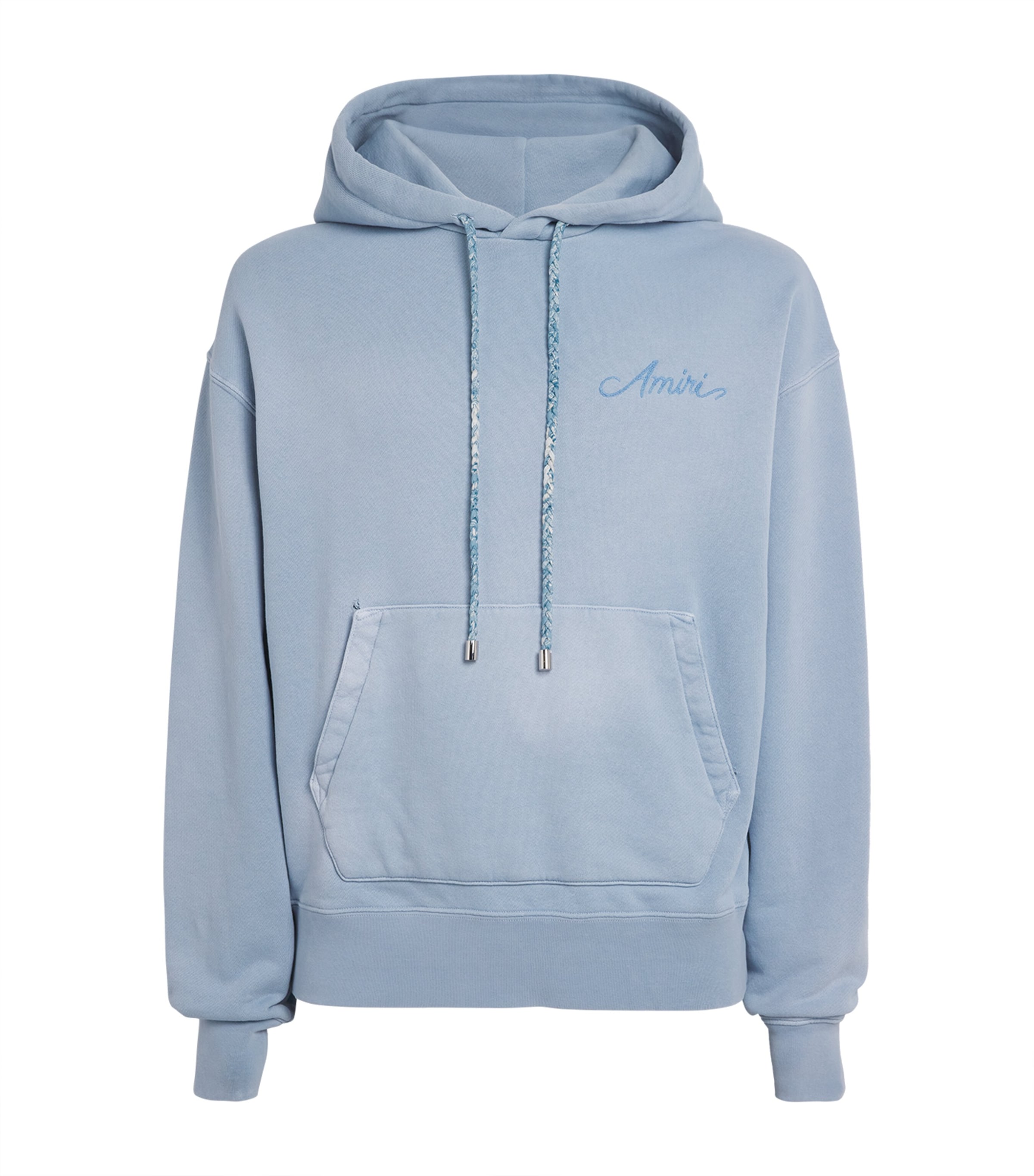 AMIRI Blue Cotton Bleach Bandana Hoodie | Harrods UK